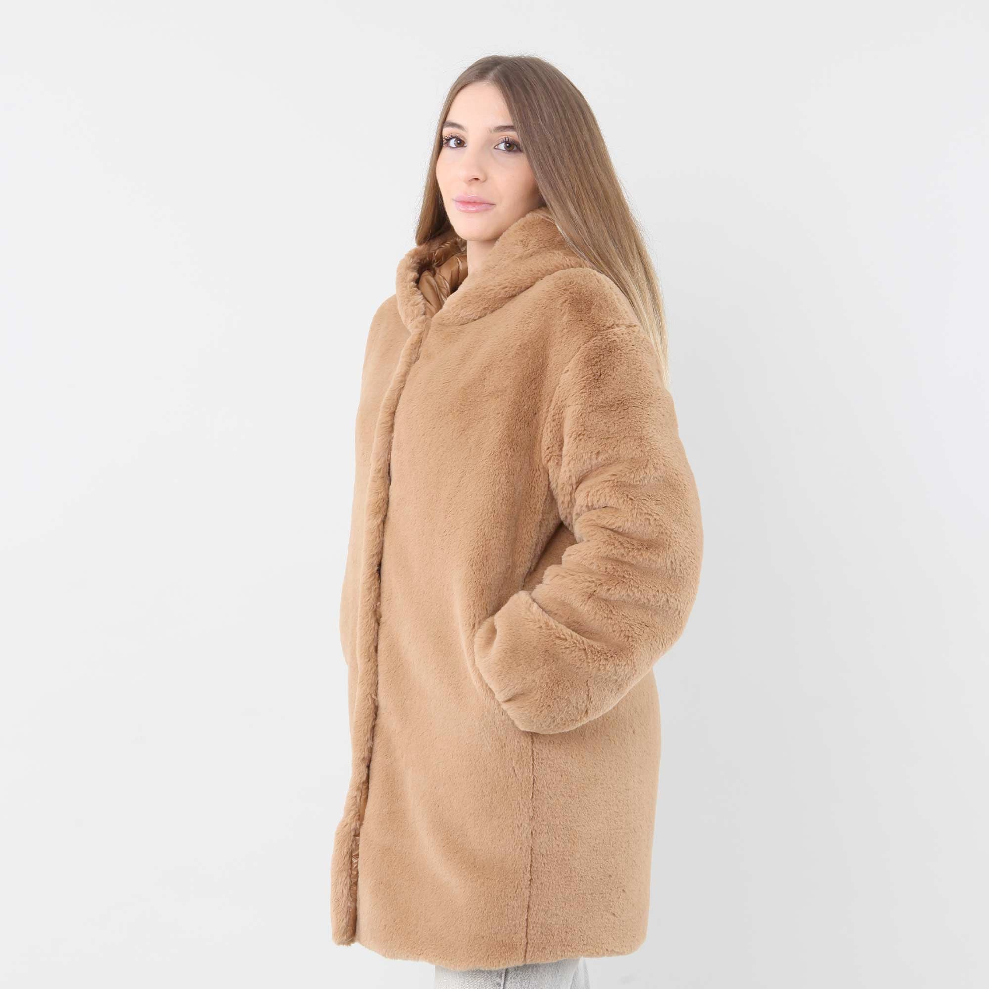Cappotto In Soft Faux Fur Firmato Herno - annameglio.com abbigliamento moda