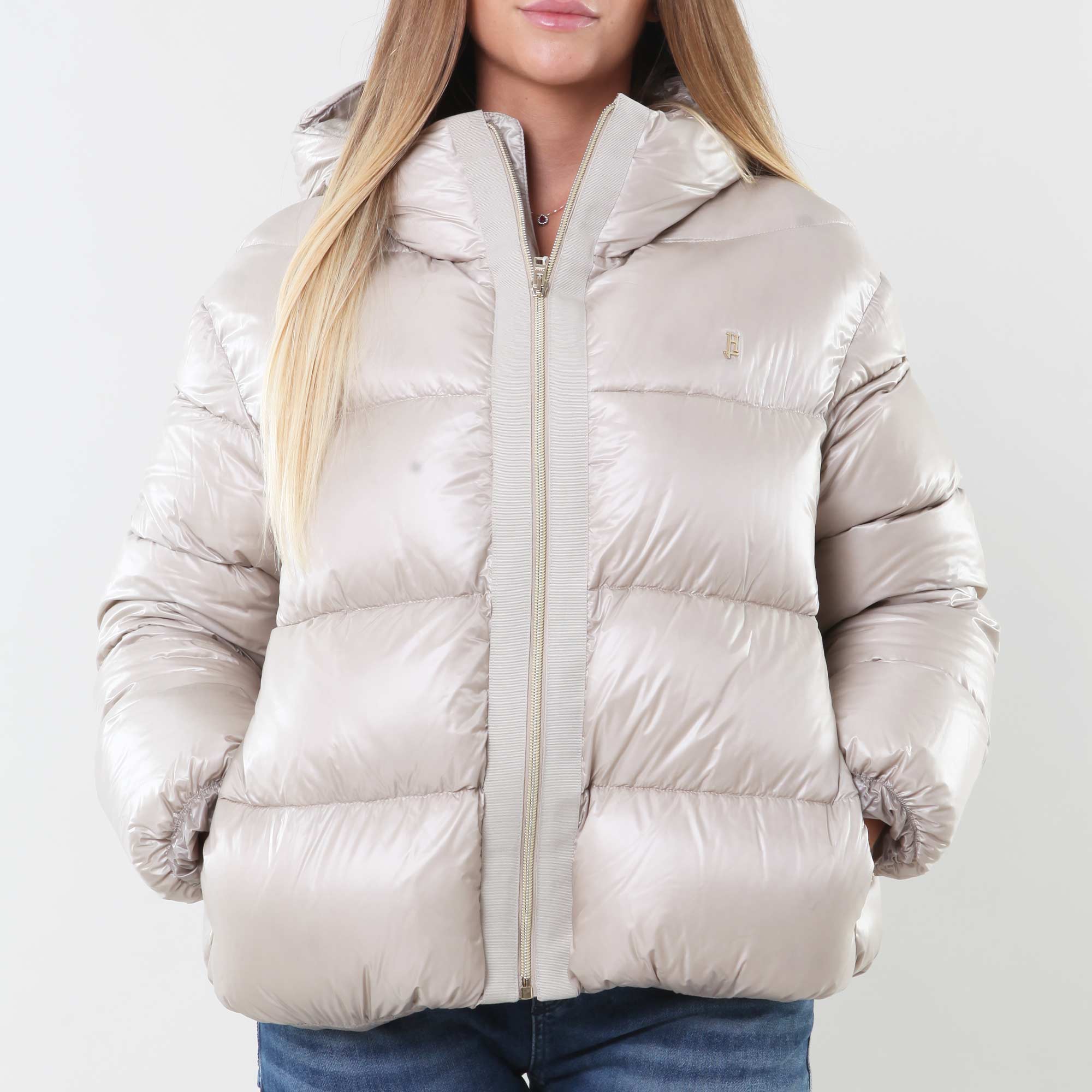 Piumino cappa avorio in light nylon - annameglio.com abbigliamento moda