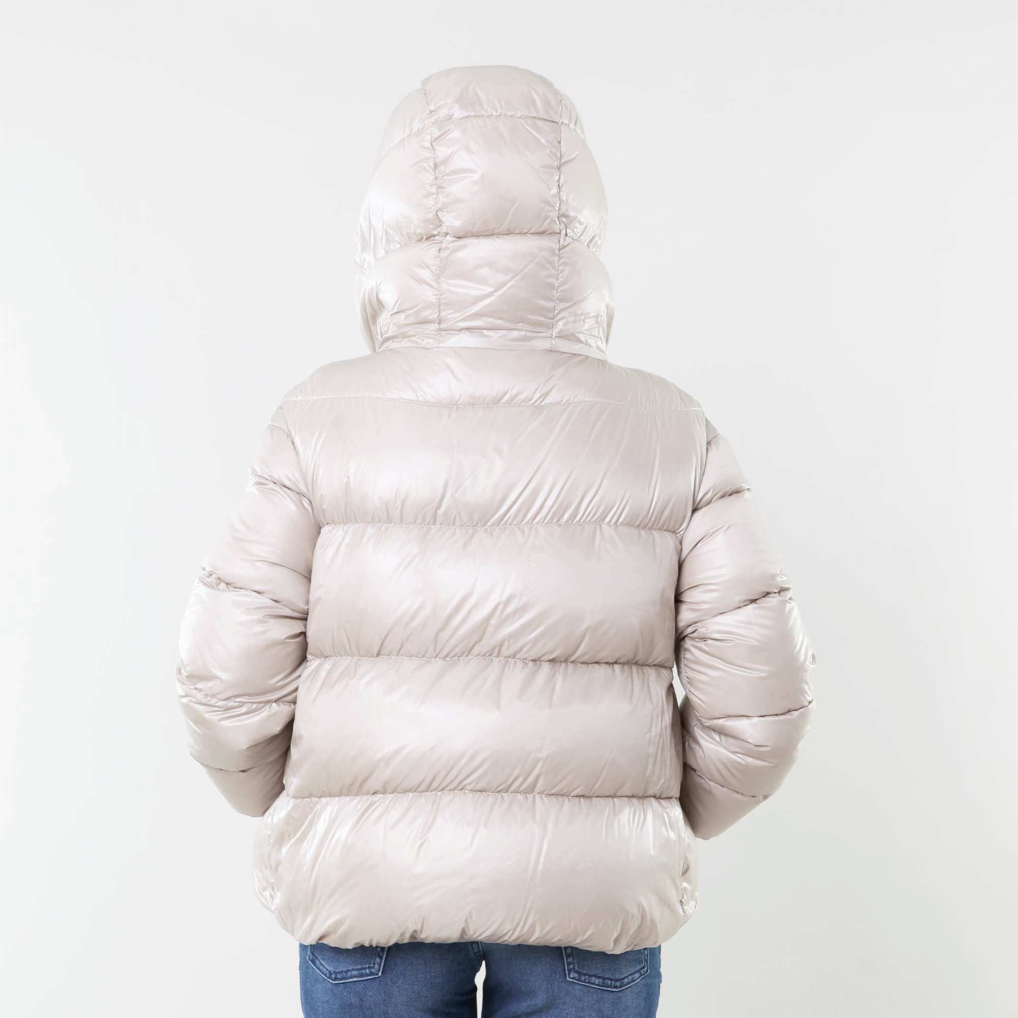 Piumino cappa avorio in light nylon - annameglio.com abbigliamento moda