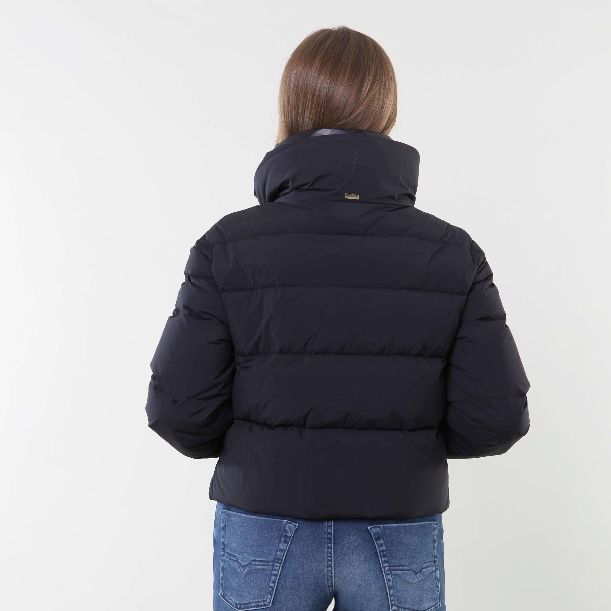 Piumino bomber nero in light nylon - annameglio.com abbigliamento moda