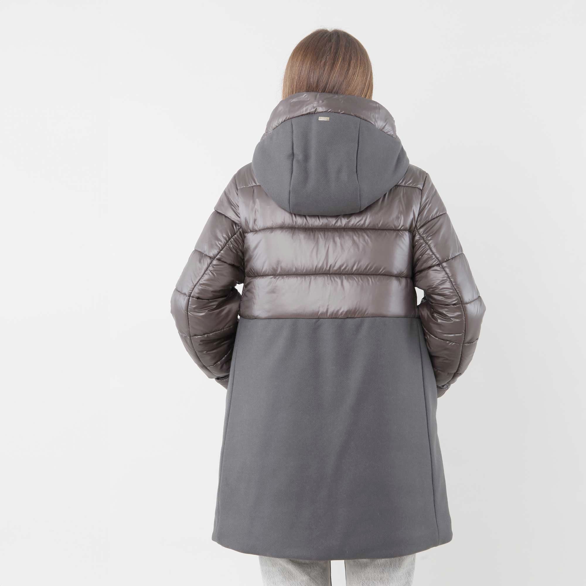 Piumino Grigio Con Inserti firmato Herno - annameglio.com abbigliamento moda