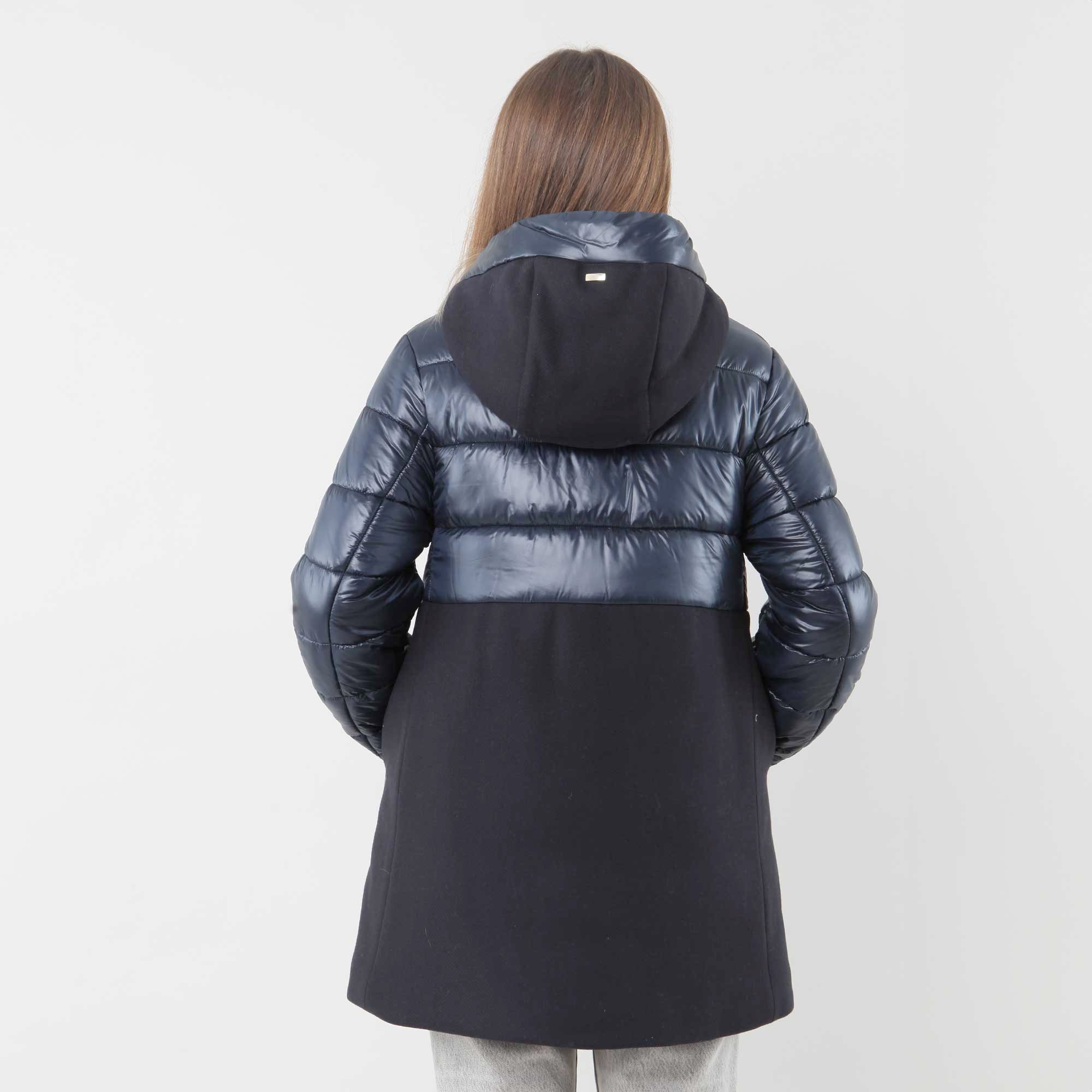 Piumino Blu Con Inserti Firmato Herno - annameglio.com abbigliamento moda