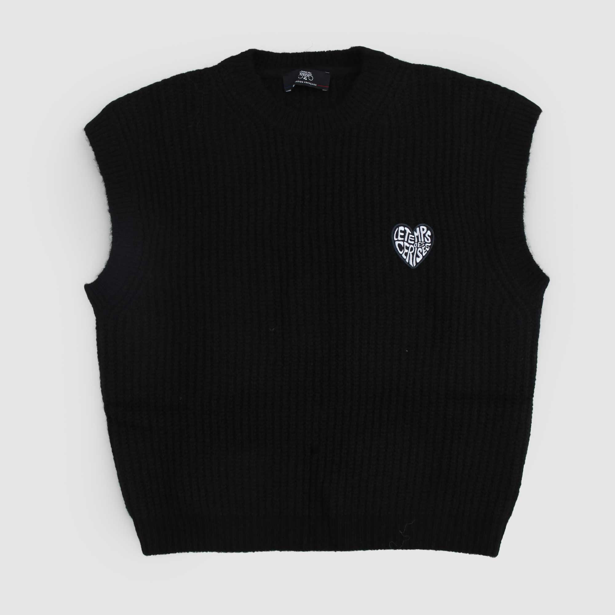 Gilet nero con patch logo - annameglio.com abbigliamento moda