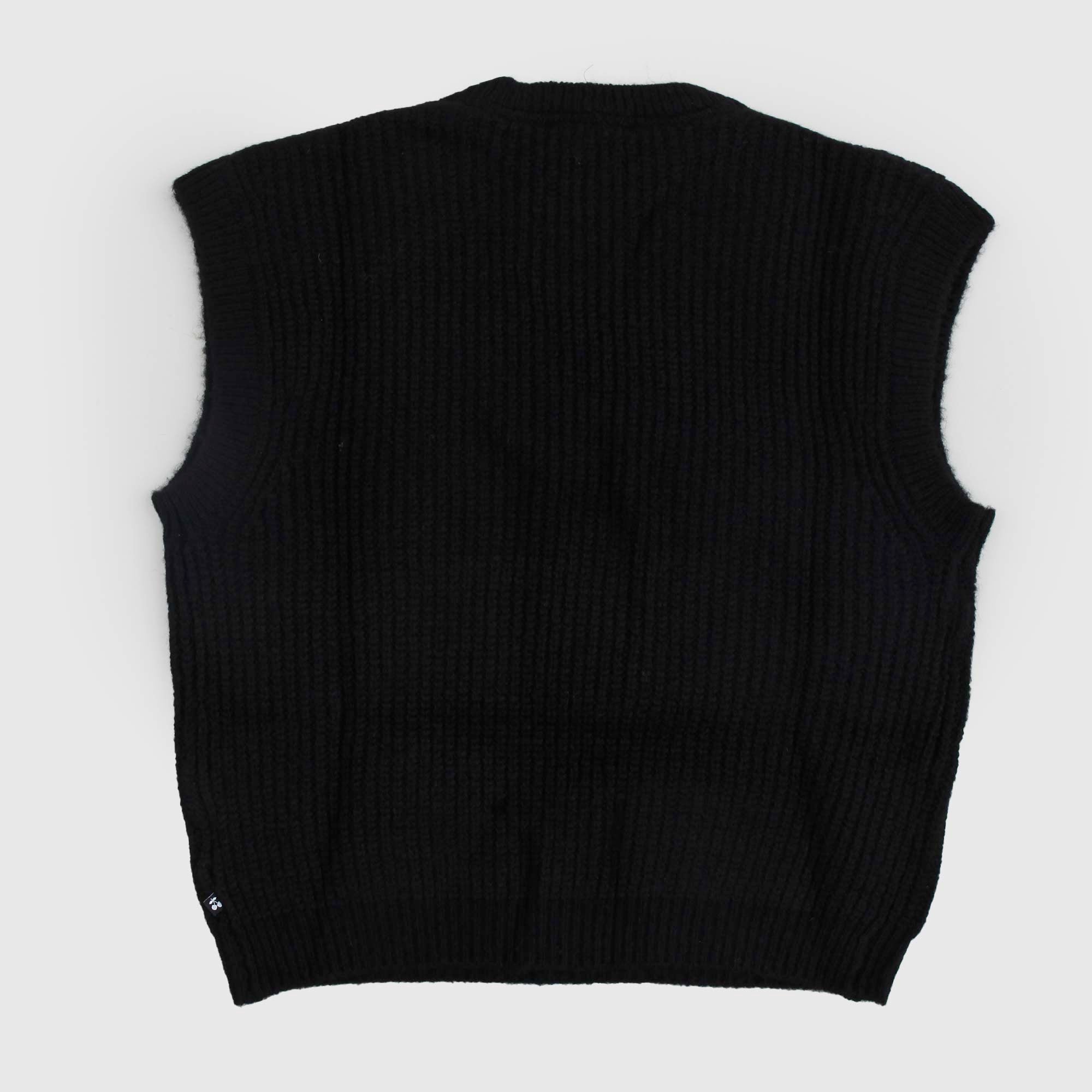 Gilet nero con patch logo - annameglio.com abbigliamento moda