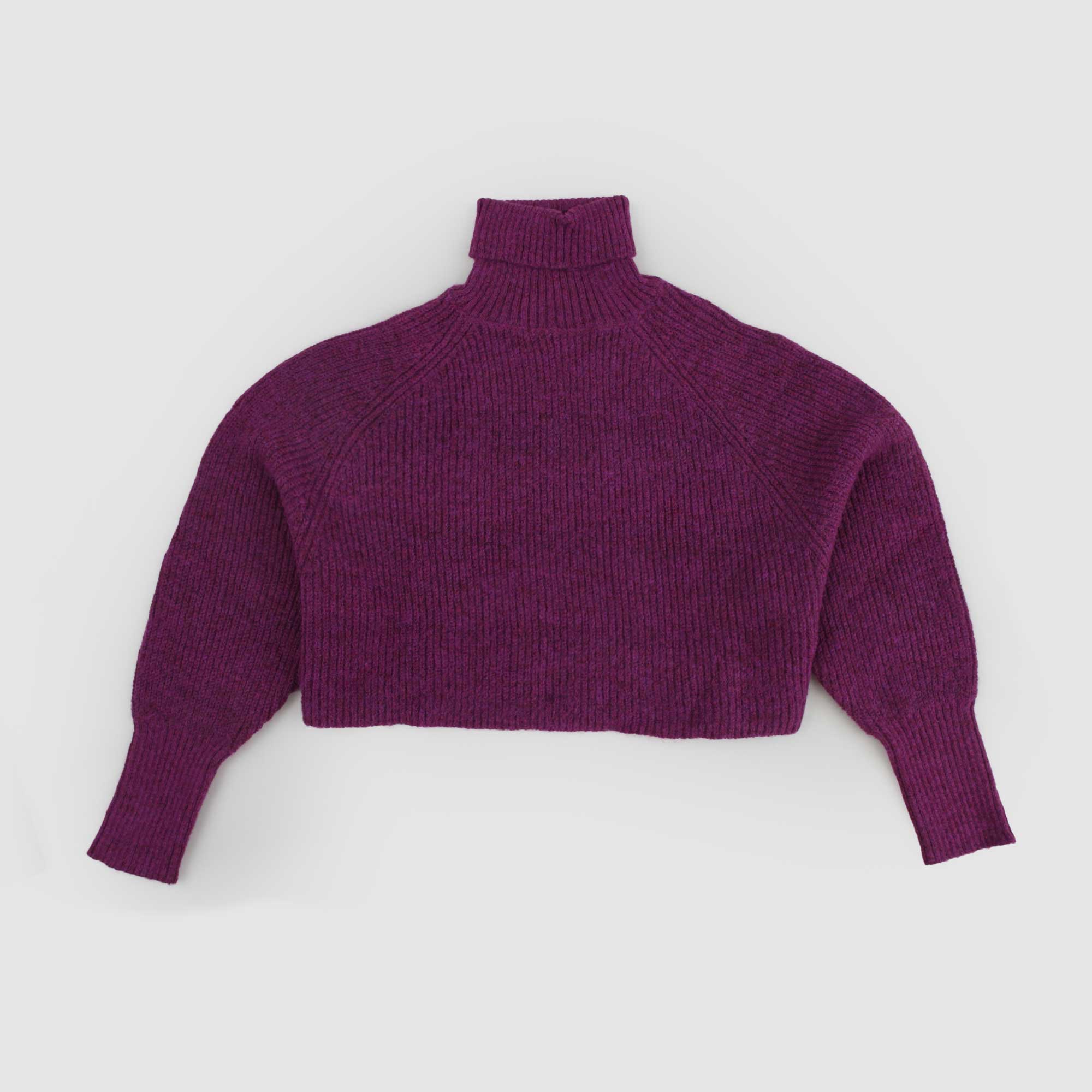 Maglia fucsia dolcevita corta - annameglio.com abbigliamento moda