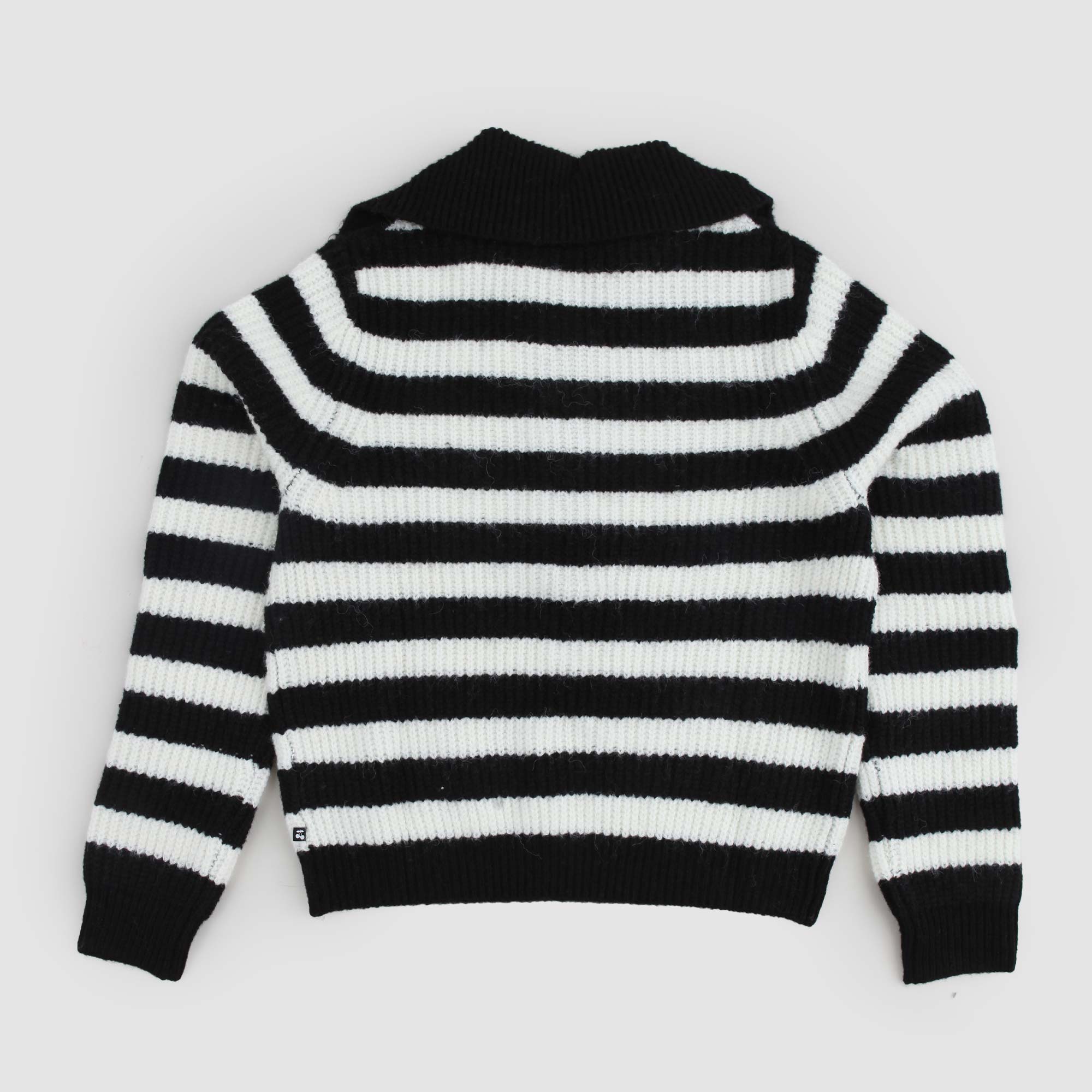 Maglione a righe con colletto e bottoni - annameglio.com abbigliamento moda