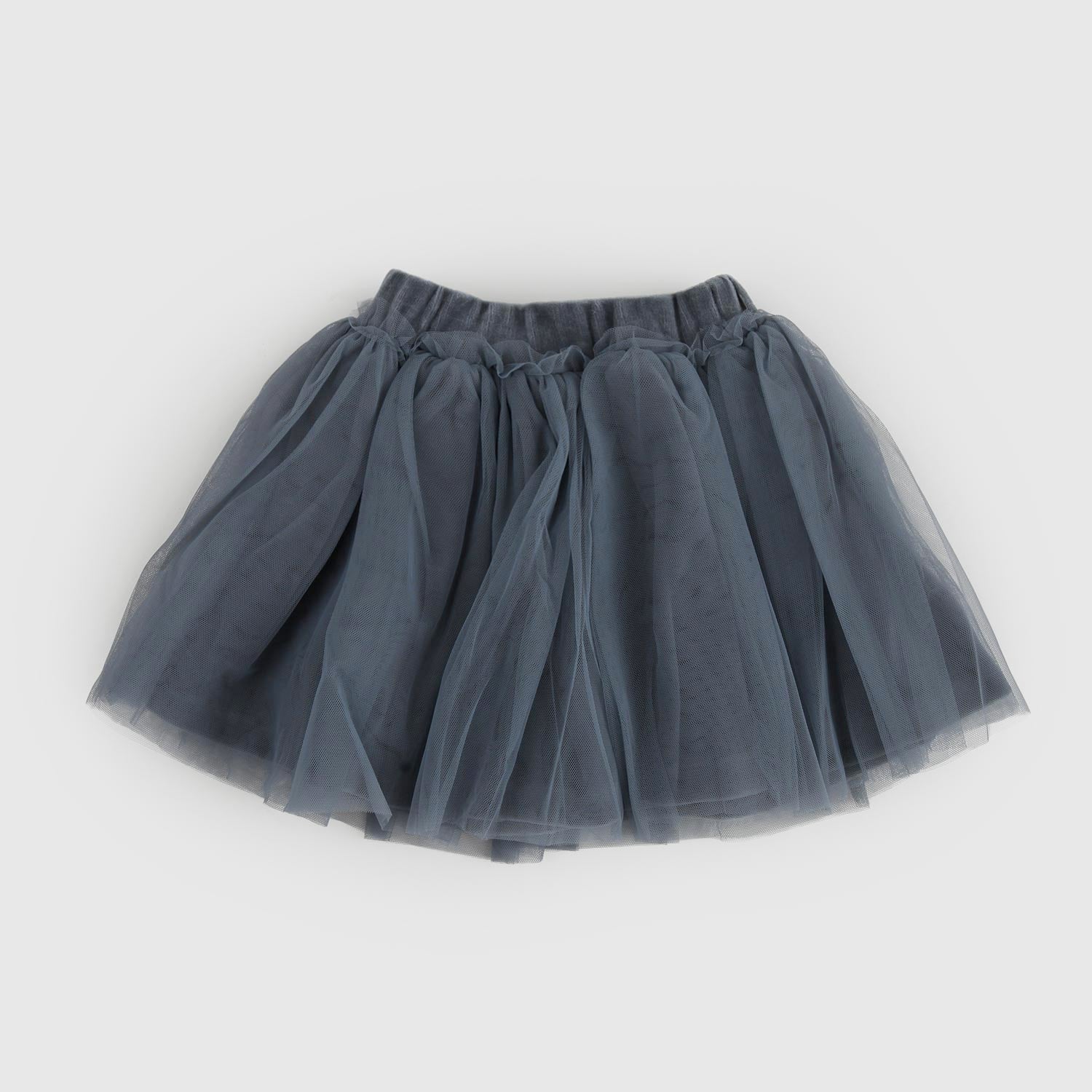 Gonna corta in velluto con tulle grigia - annameglio.com abbigliamento moda