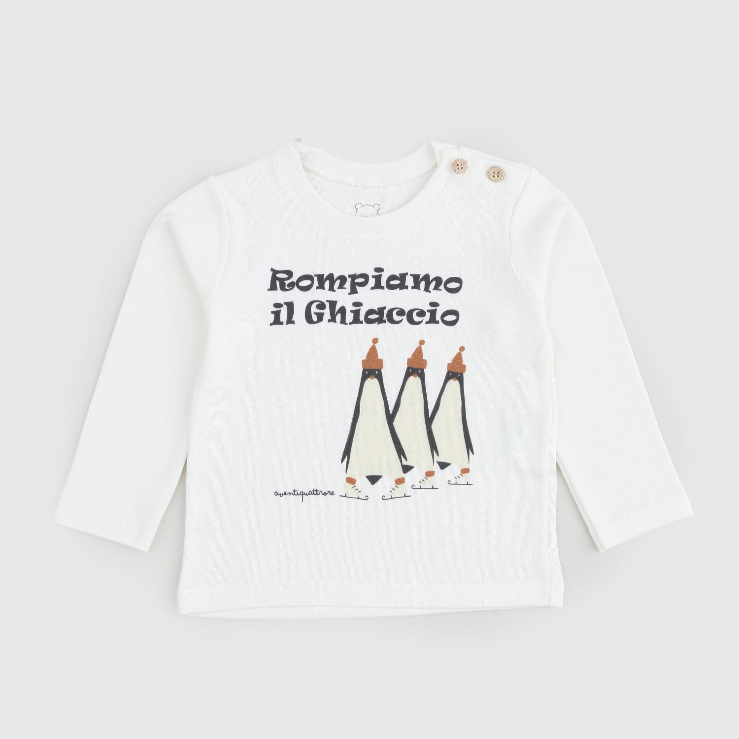 T-shirt manica lunga stampa rompiamo il ghiaccio - annameglio.com abbigliamento moda