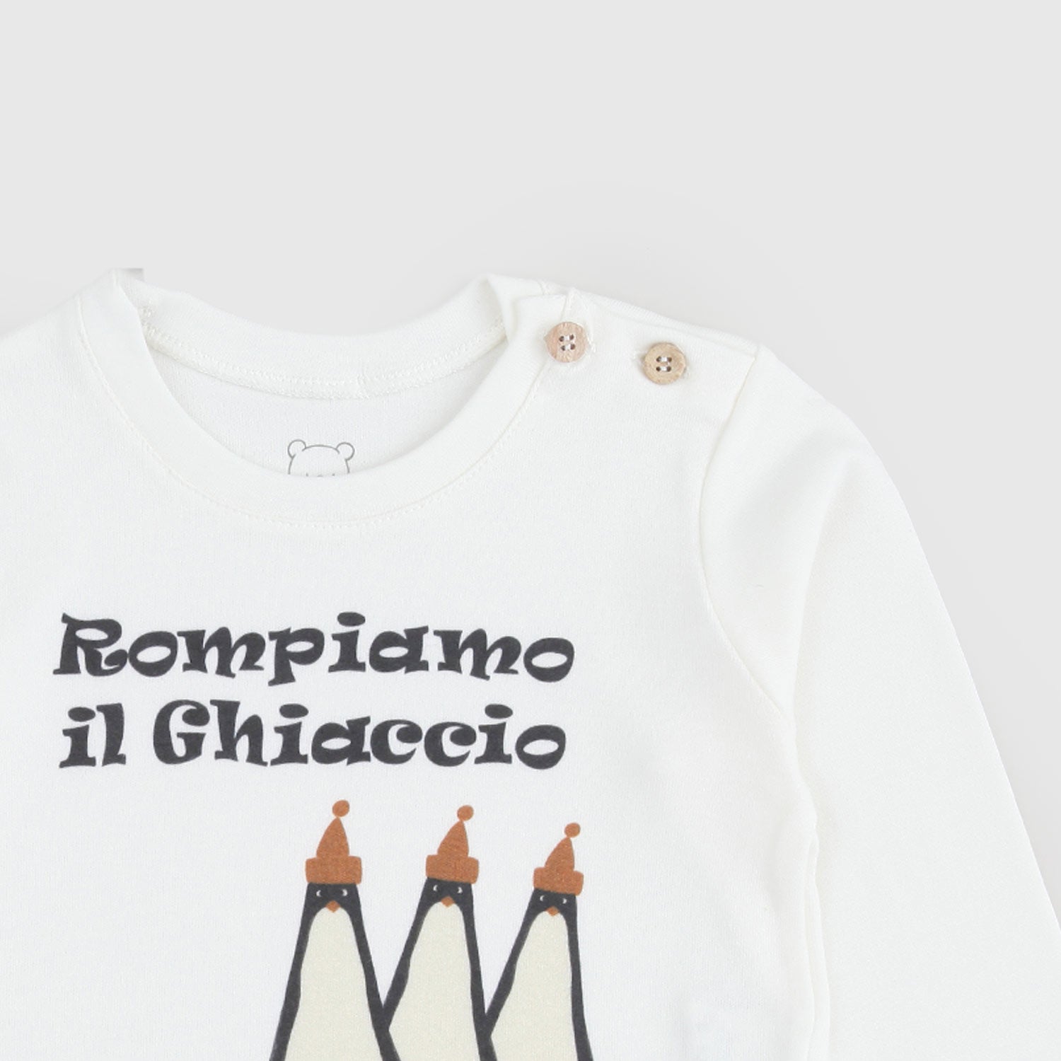 T-shirt manica lunga stampa rompiamo il ghiaccio - annameglio.com abbigliamento moda