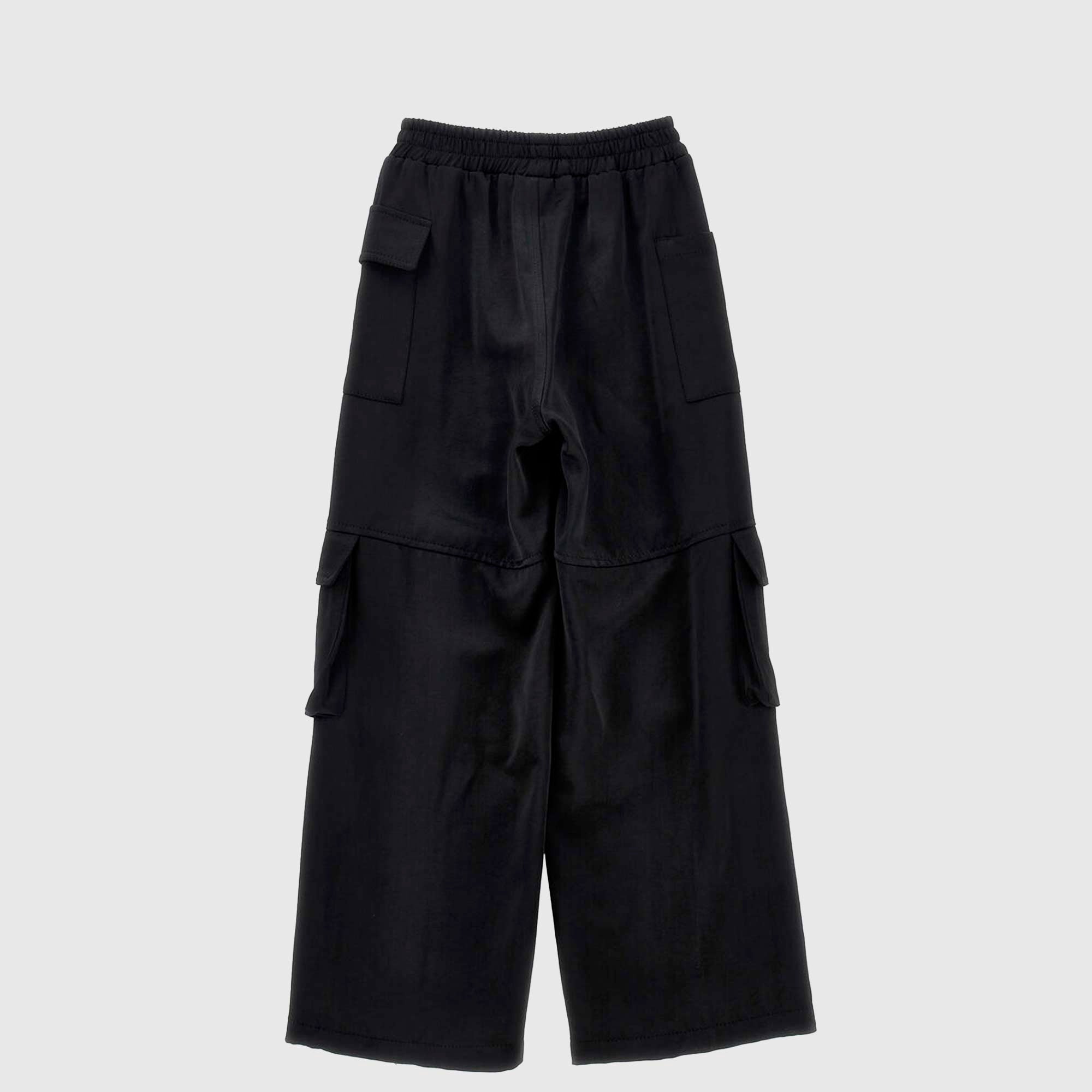 Pantalone nero in raso MONNALISA teen - annameglio.com abbigliamento moda