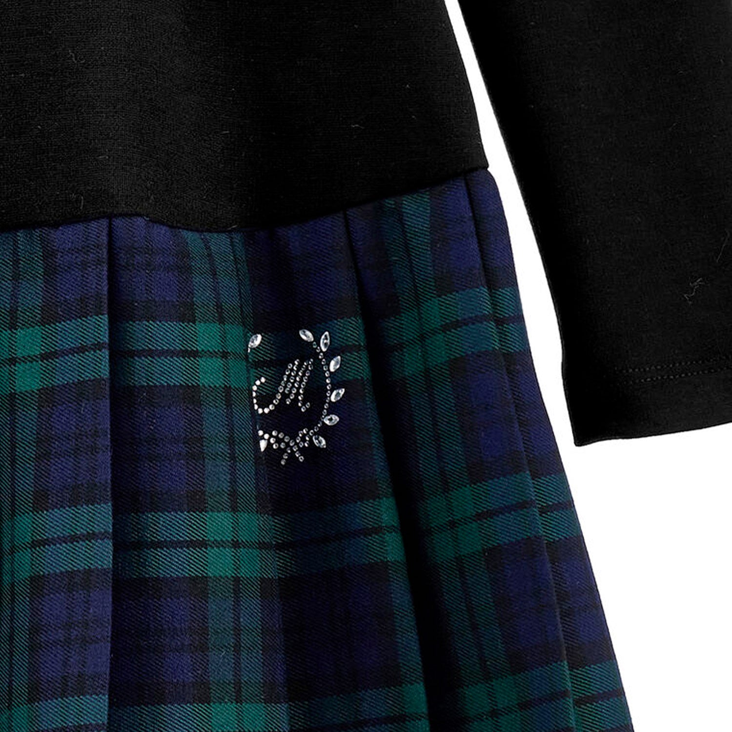 Abito elegante a quadri con pieghe - annameglio.com abbigliamento moda