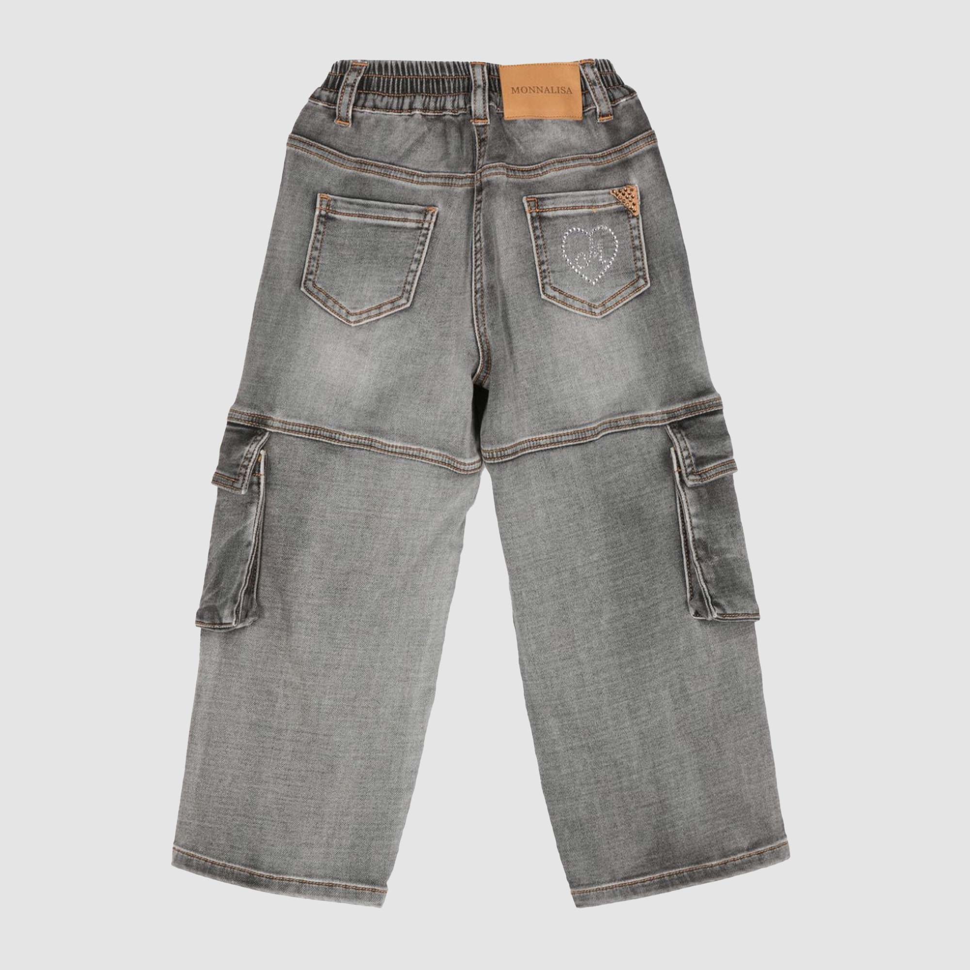 Jeans Cargo Grigio firmati MONNALISA - annameglio.com abbigliamento moda