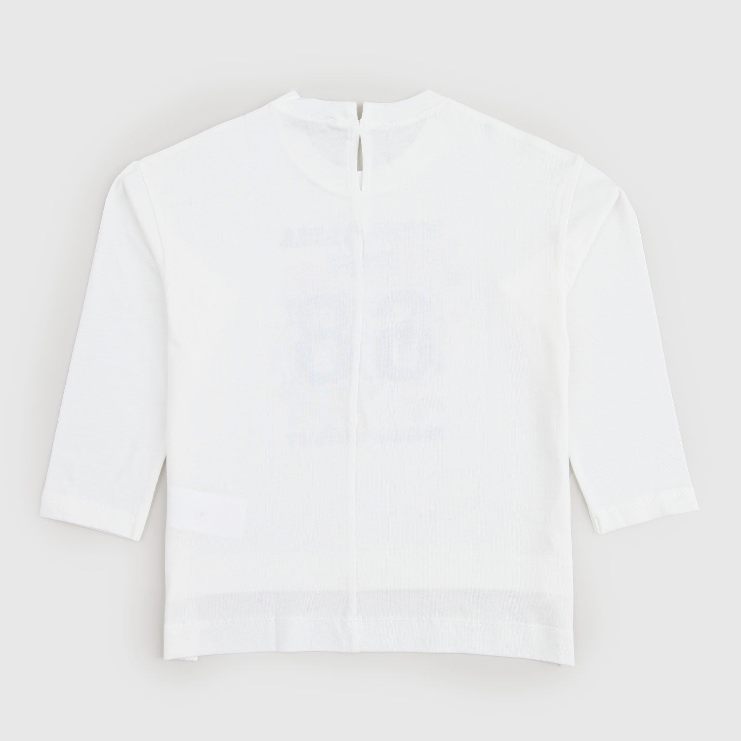 T-shirt bianca con brillantini blu - annameglio.com abbigliamento moda