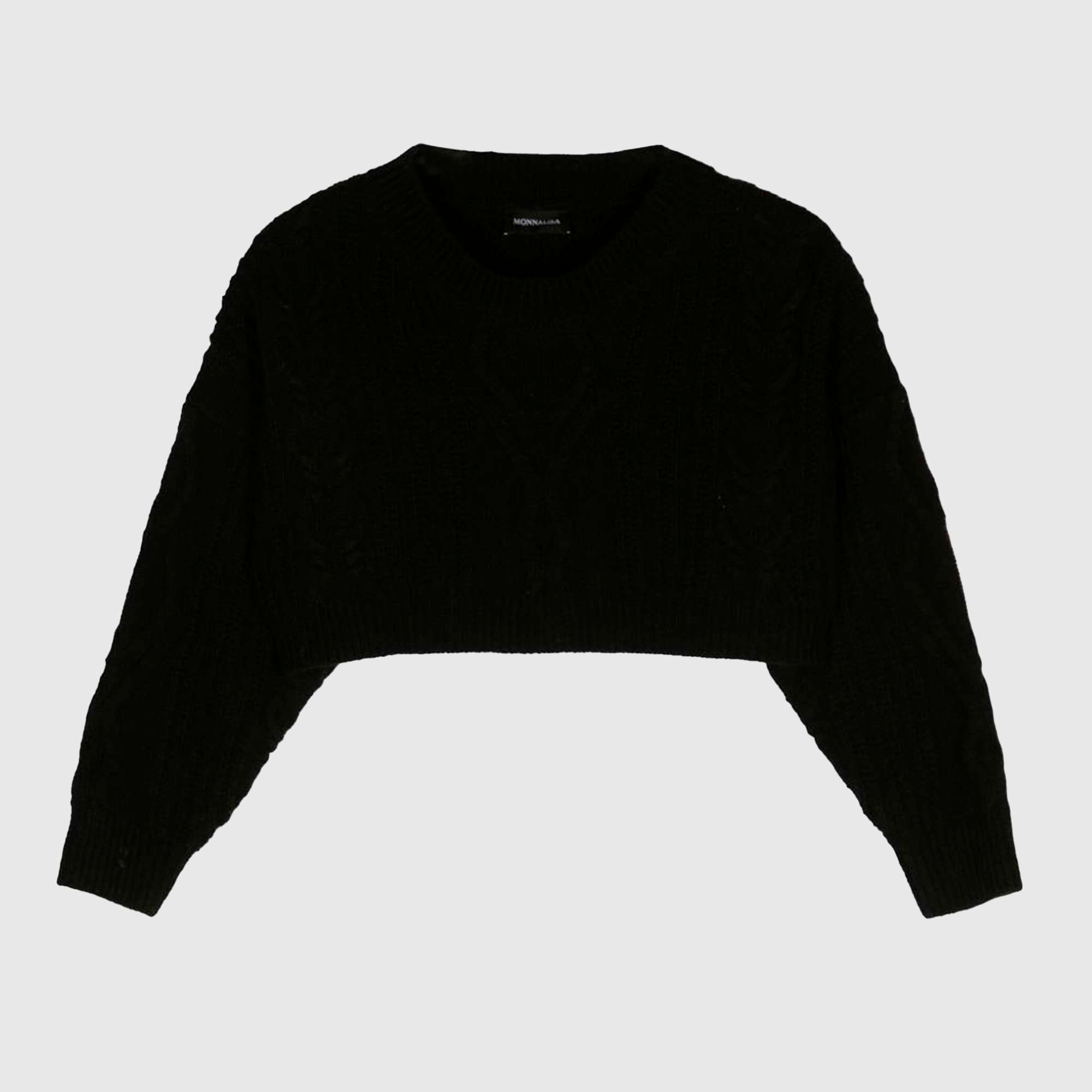 Mini Pullover Nero firmato MONNALISA - annameglio.com abbigliamento moda