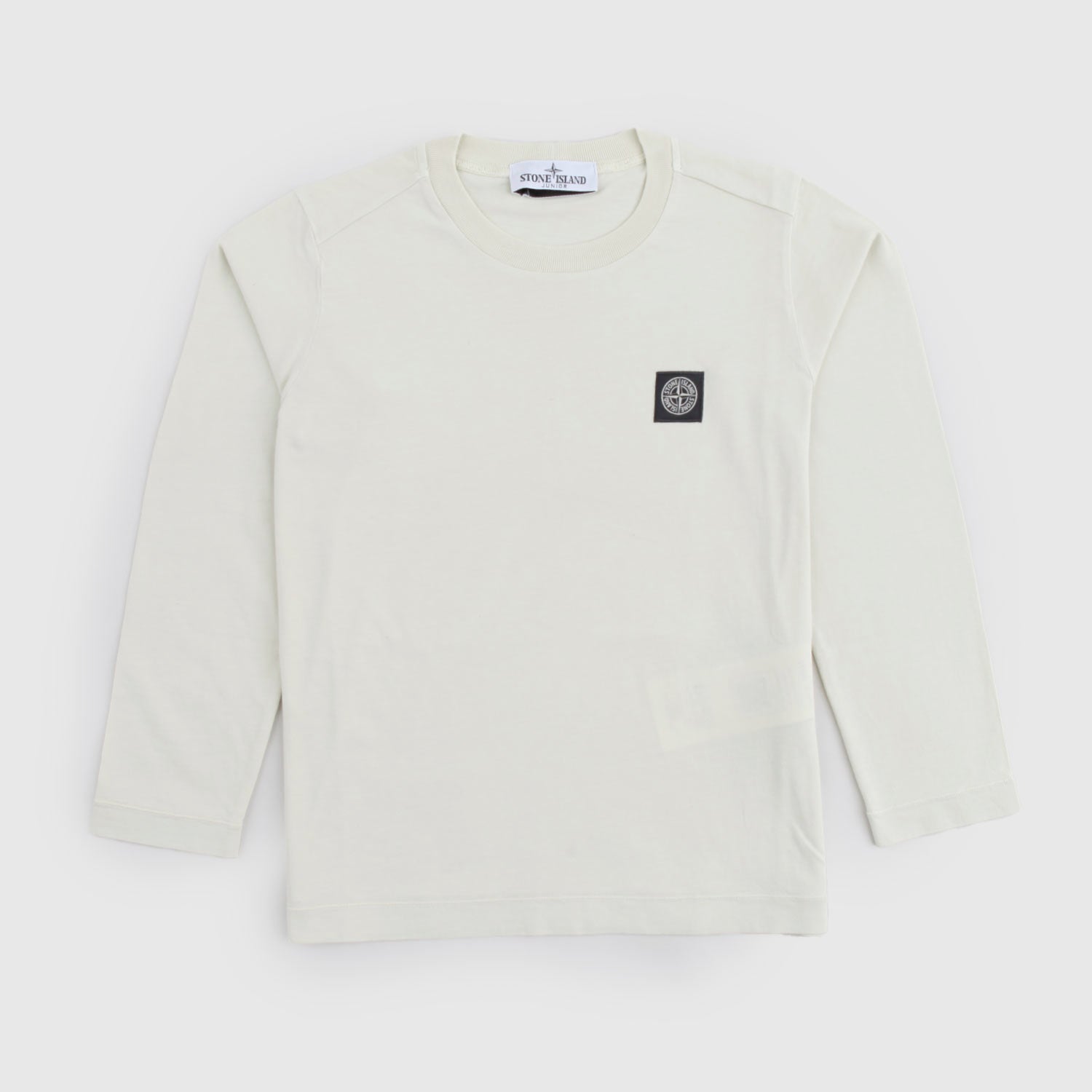 T-shirt Ecru a Manica Lunga con logo - annameglio.com abbigliamento moda