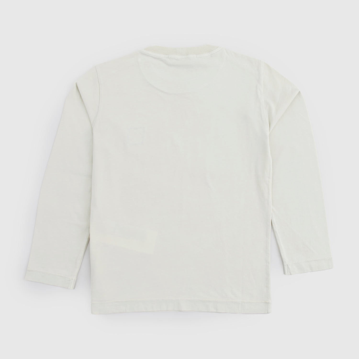 T-shirt Ecru a Manica Lunga con logo - annameglio.com abbigliamento moda