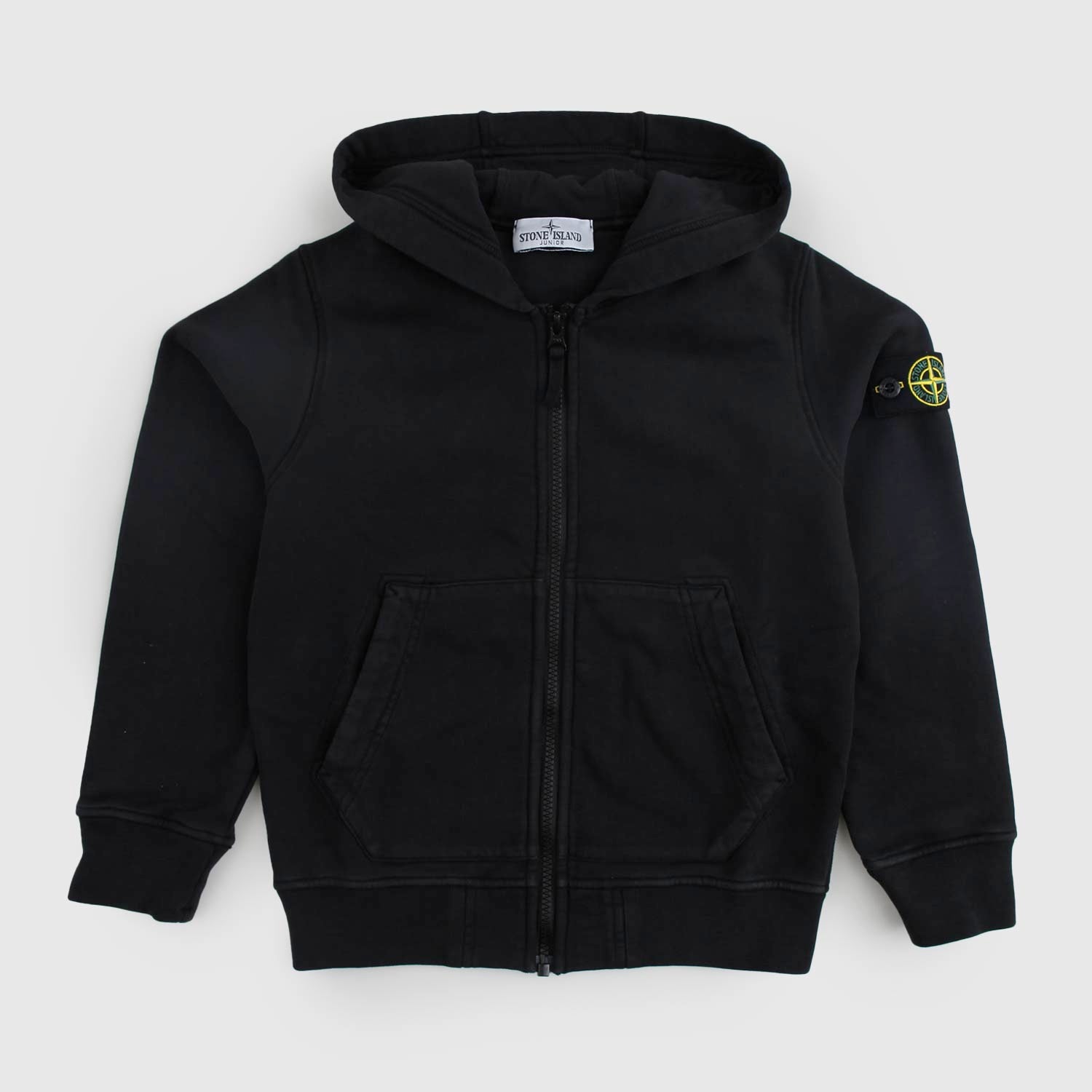 Felpa nera con zip e cappuccio - annameglio.com abbigliamento moda