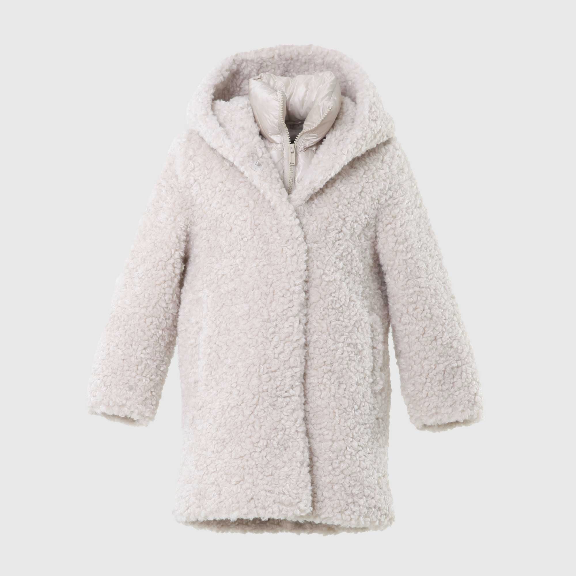 Cappotto lungo Chantilly in sherpa fleece - annameglio.com abbigliamento moda