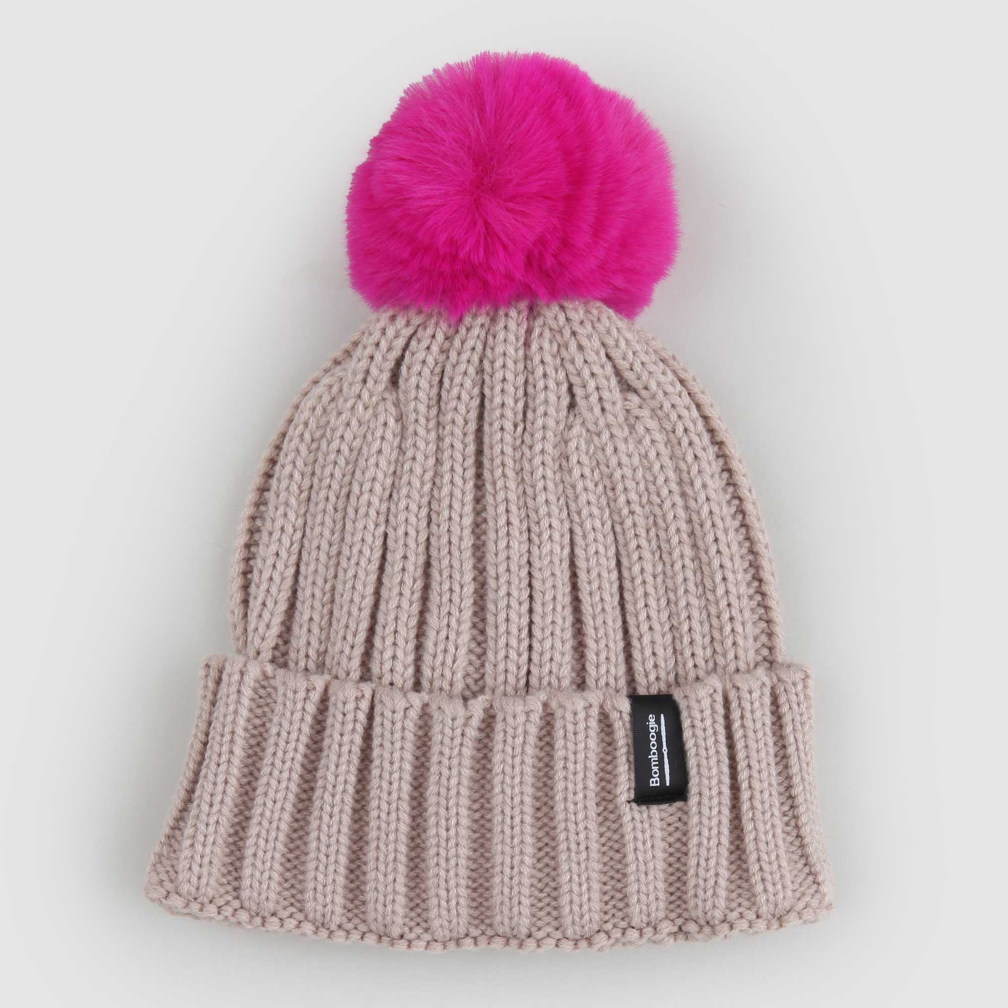 Cappello Bianco Con Pon Pon Bomboogie - annameglio.com abbigliamento moda