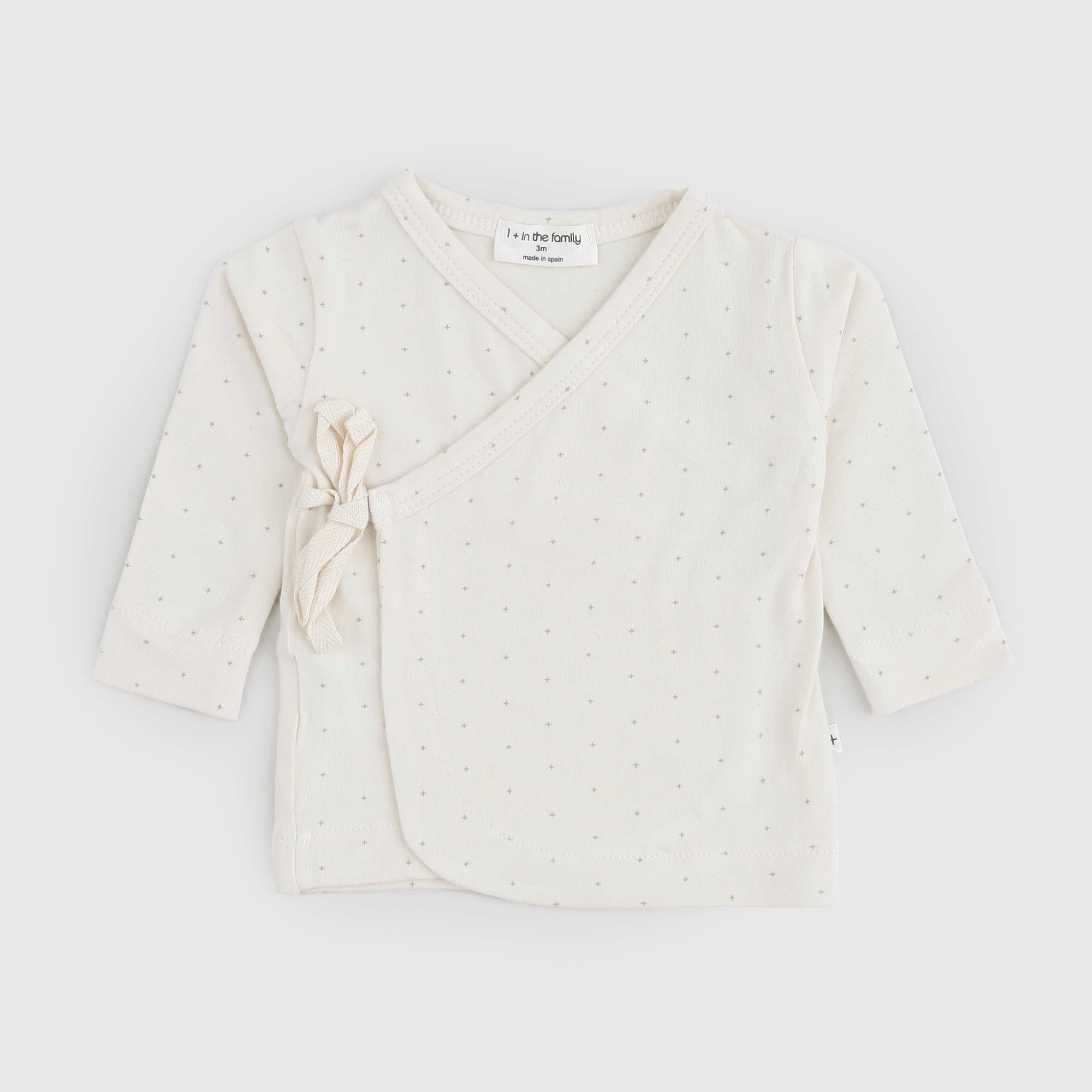 Cardigan LENA incrociato panna con microstelle - annameglio.com abbigliamento moda