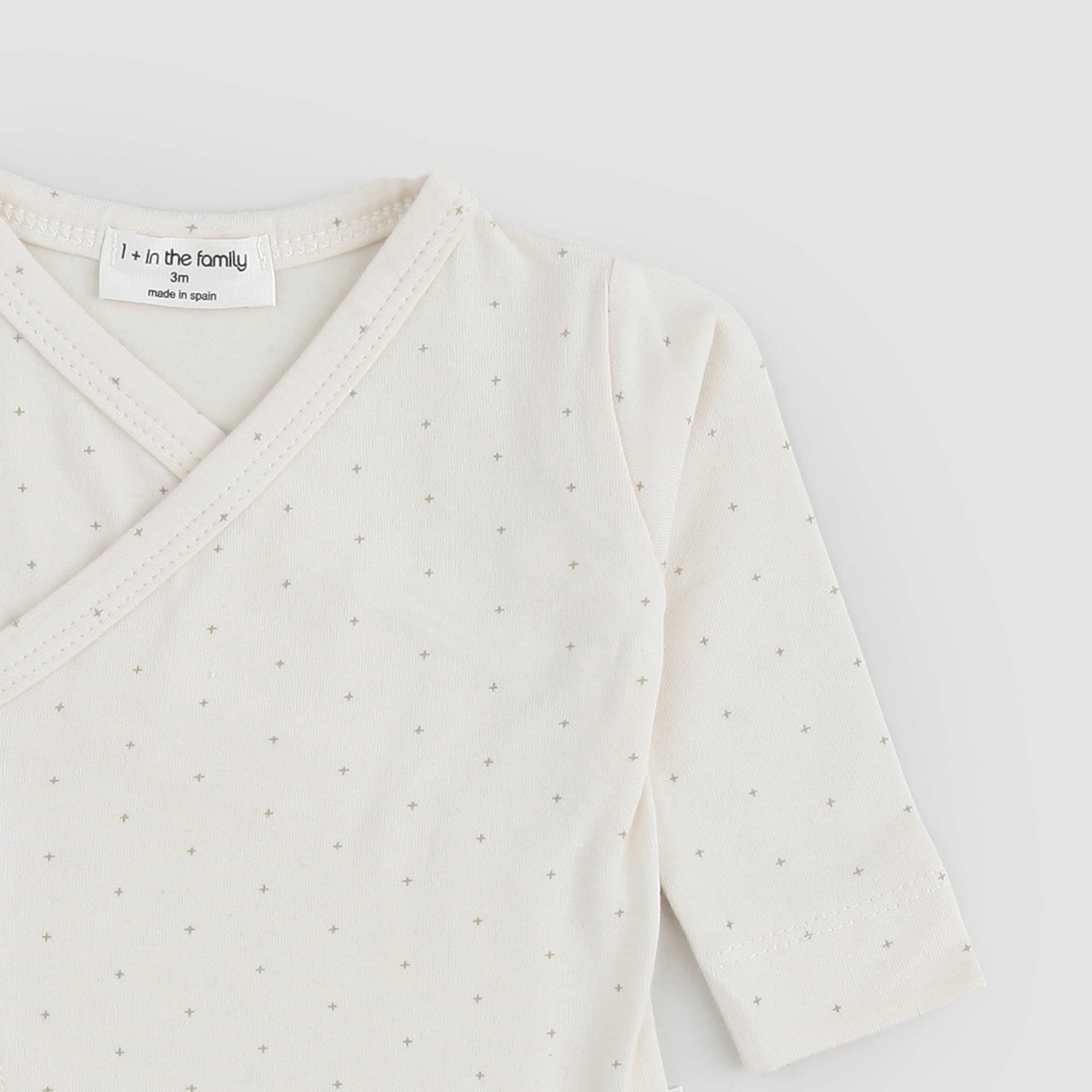 Cardigan LENA incrociato panna con microstelle - annameglio.com abbigliamento moda