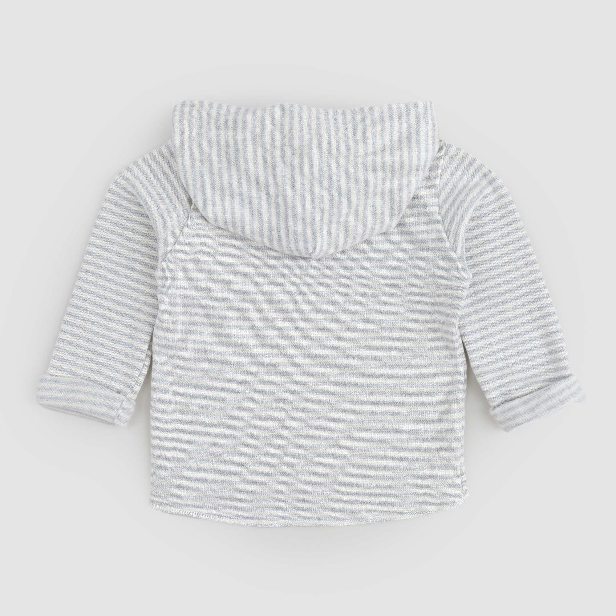 Maglia con cappuccio RAUL grigio e panna neonato - annameglio.com abbigliamento moda