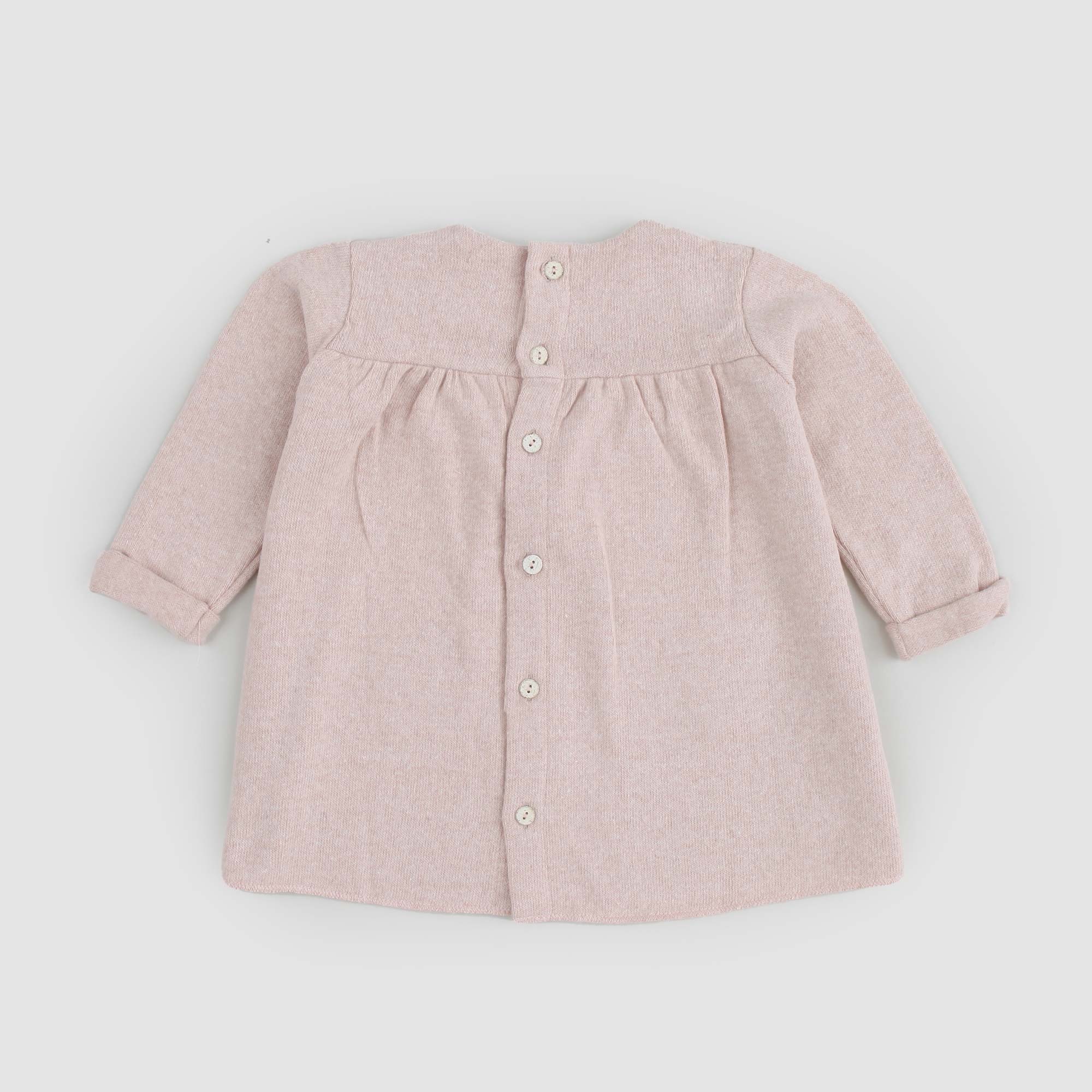 Abito A Maniche Lunghe Isona rosa antico - annameglio.com abbigliamento moda