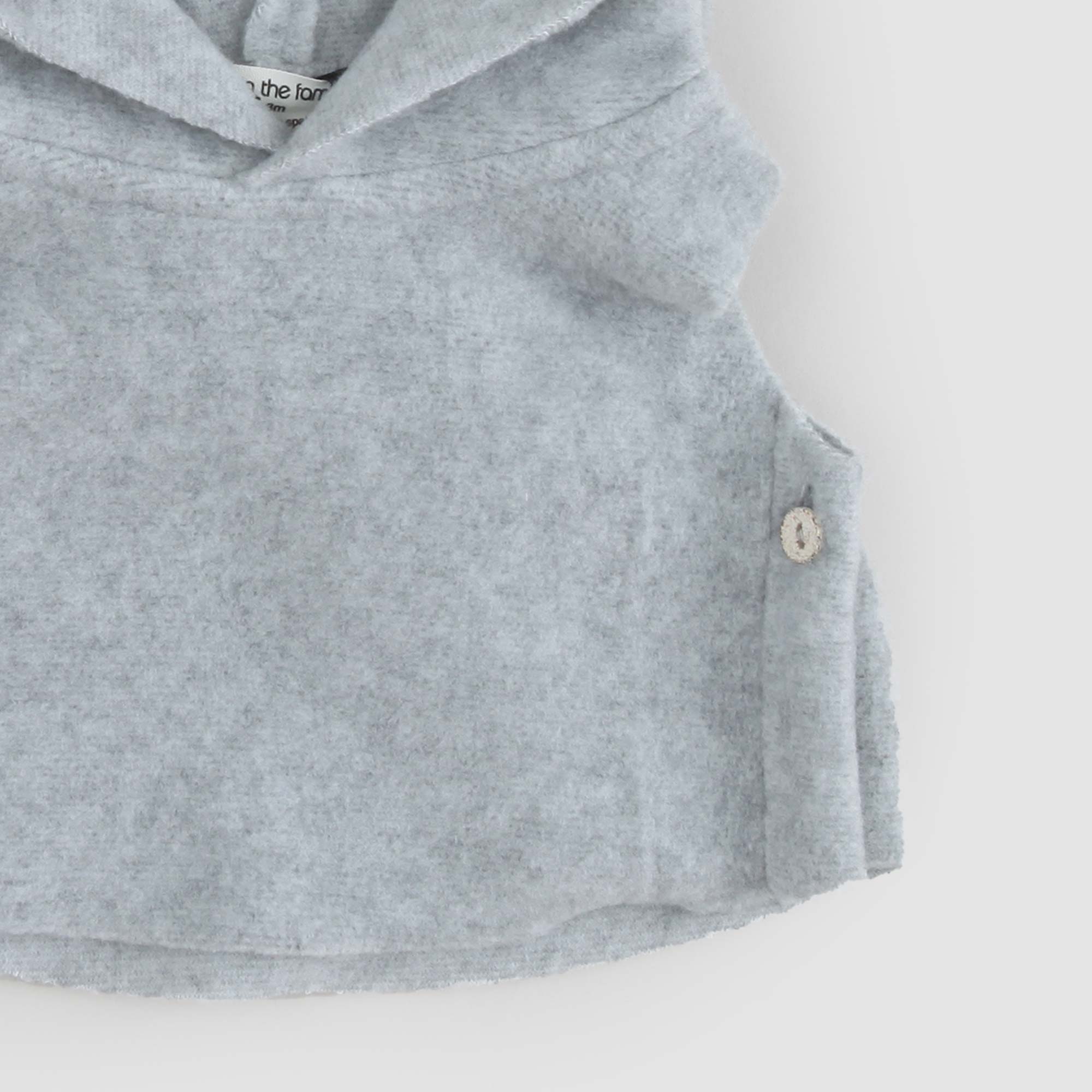 Gilet Corto Elm grigio Melange Con Cappuccio - annameglio.com abbigliamento moda