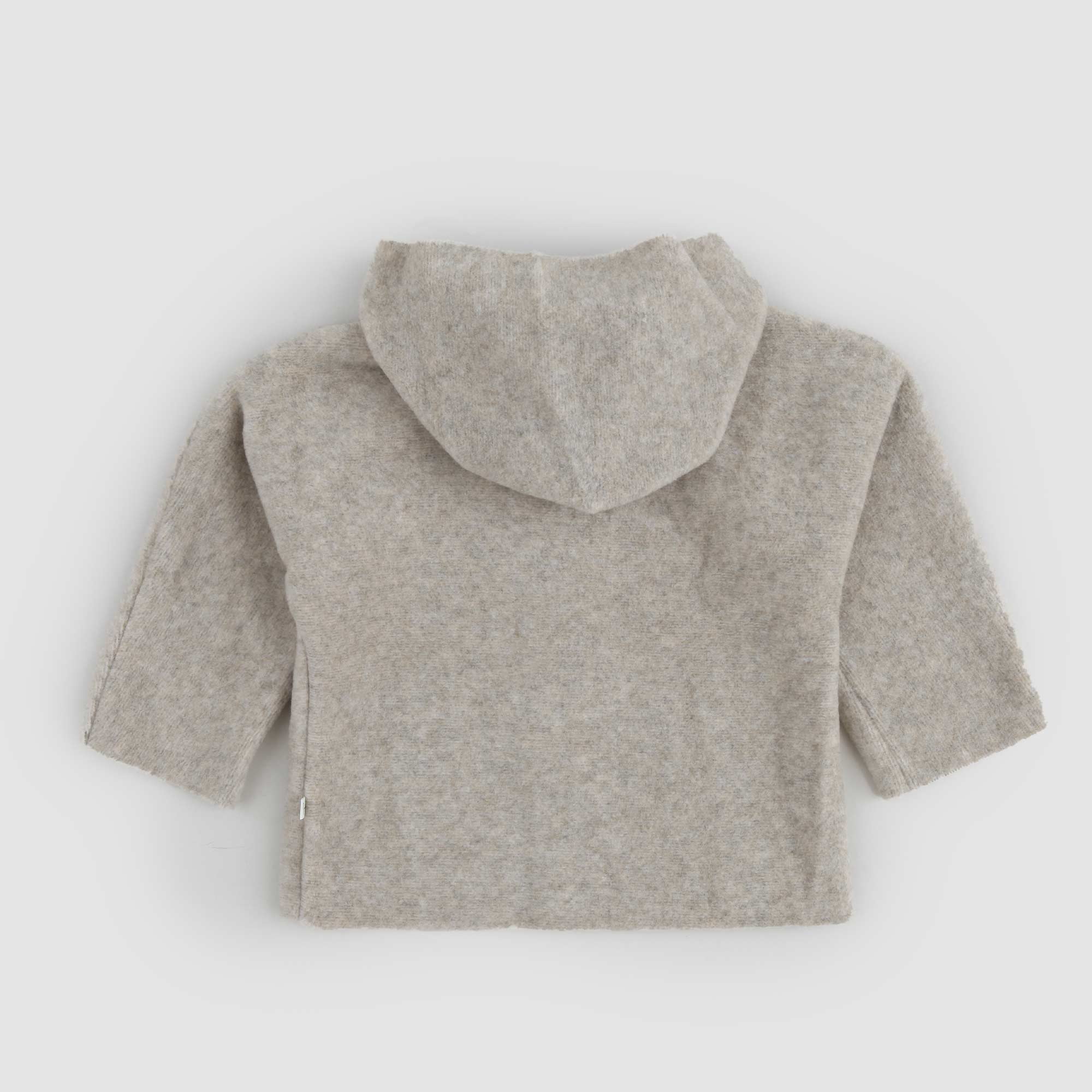 Cardigan con cappuccio ALAYA beige melange - annameglio.com abbigliamento moda