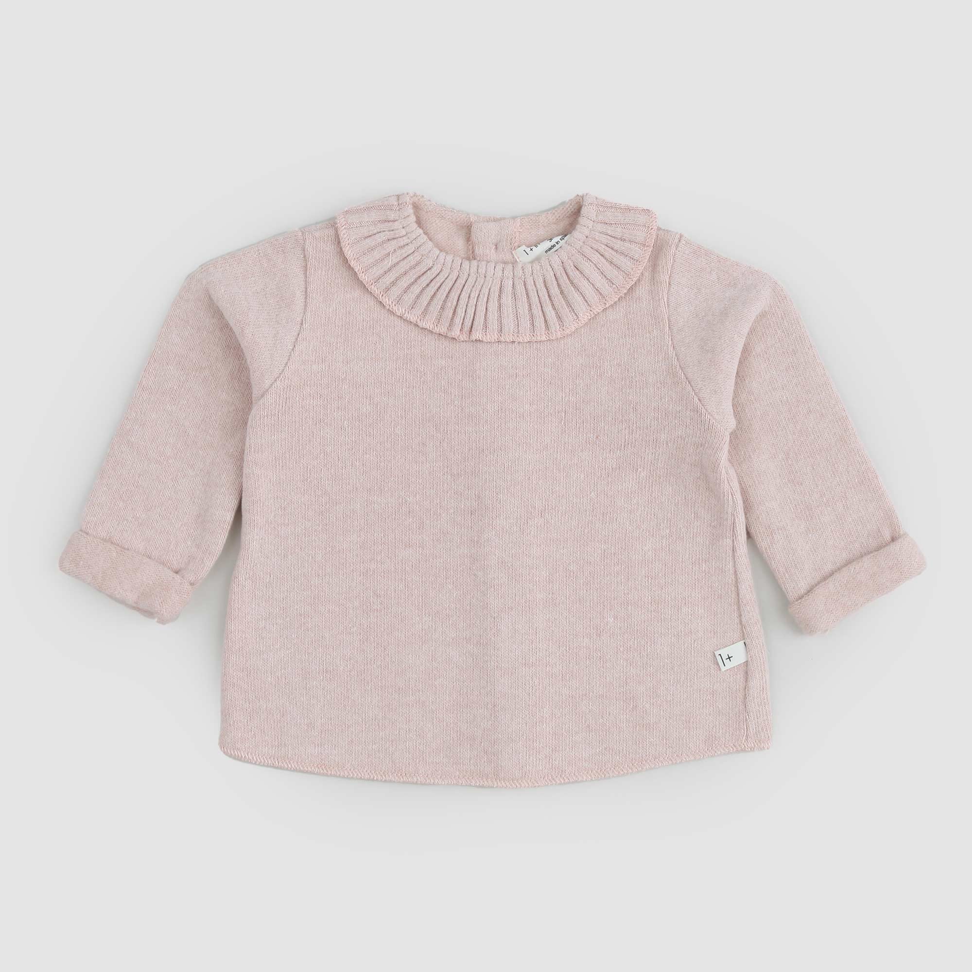 Maglia con colletto rouge EROLA rosa antico - annameglio.com abbigliamento moda