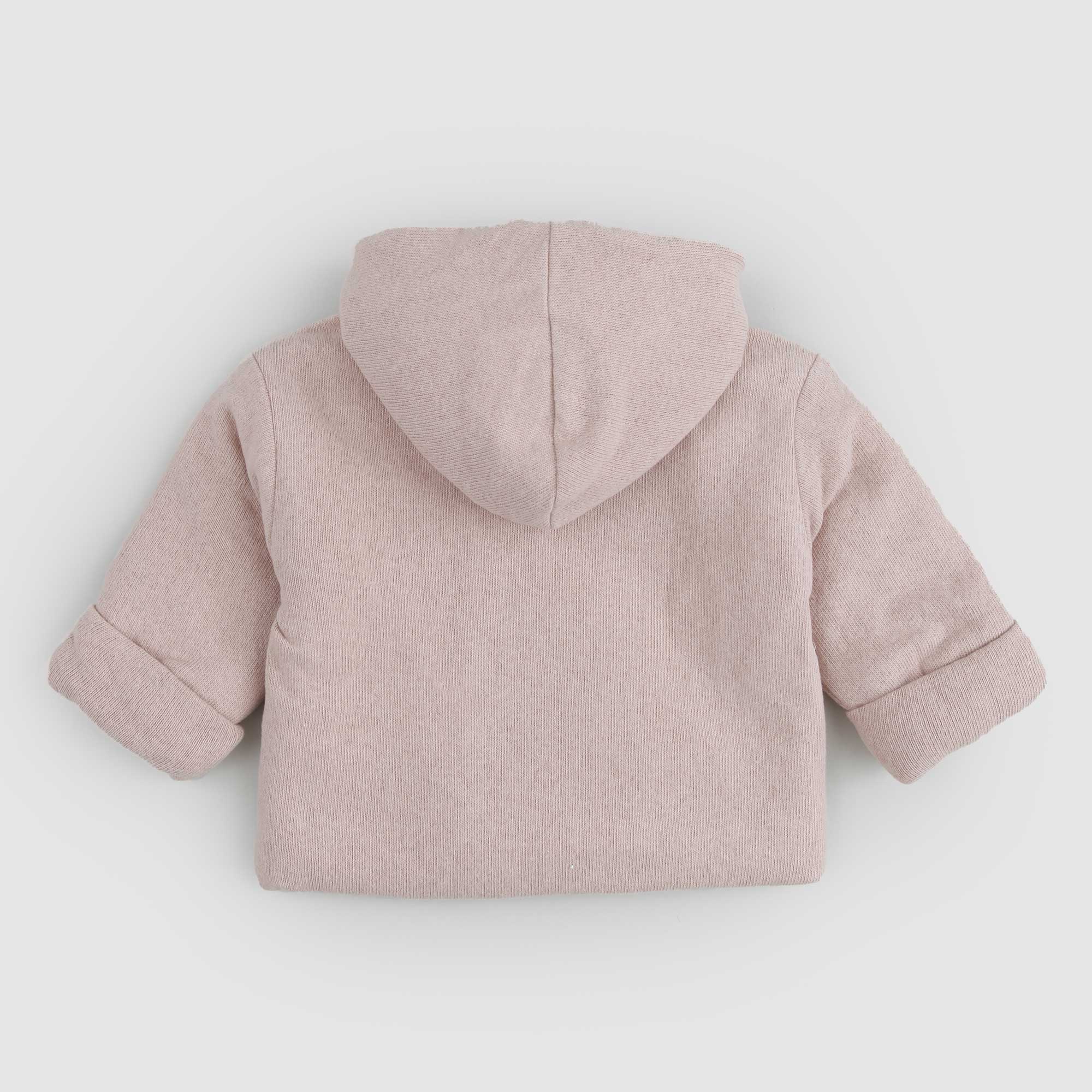 Cappotto doppiopetto PAU rosa antico con cappuccio - annameglio.com abbigliamento moda