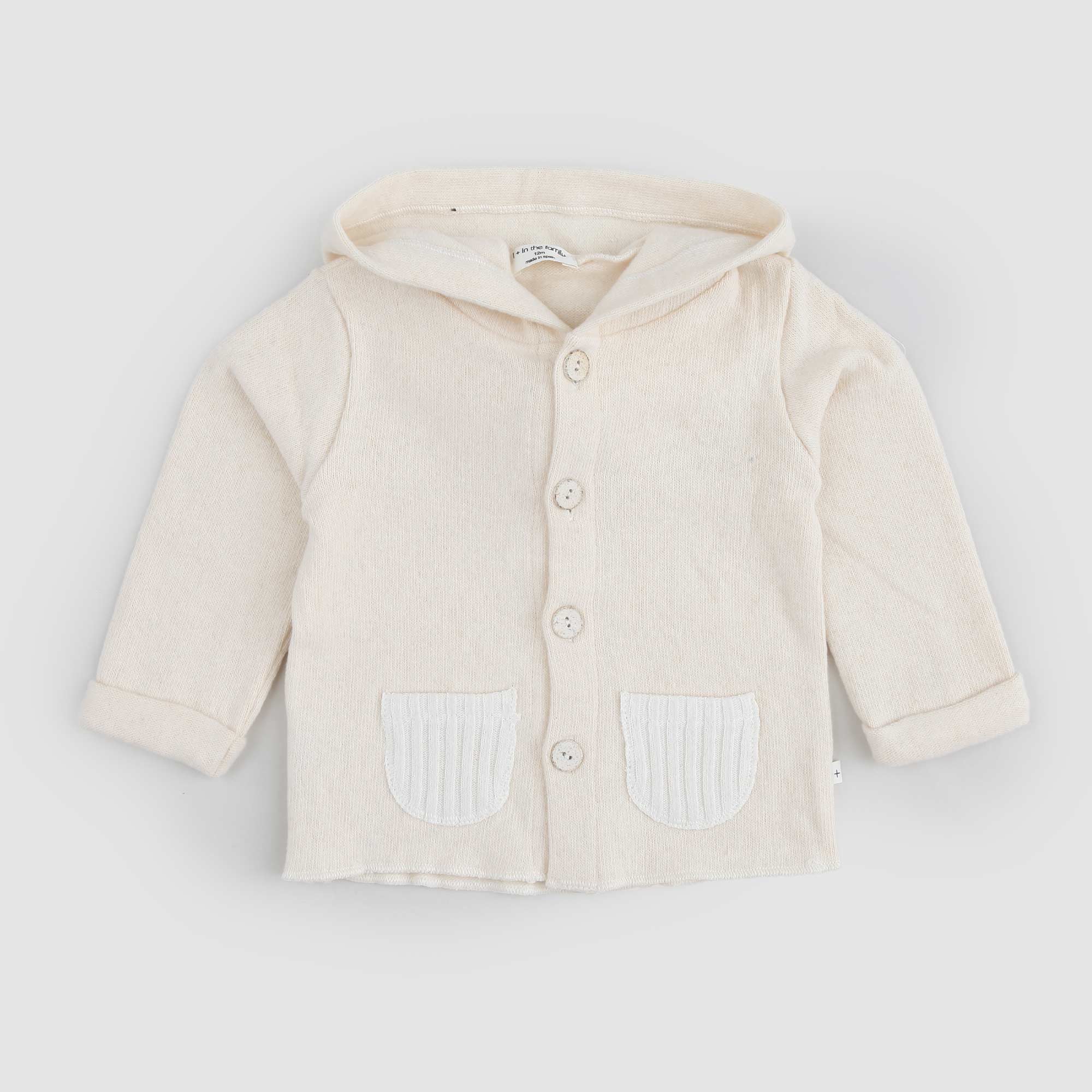 Cardigan con cappuccio CESC panna - annameglio.com abbigliamento moda