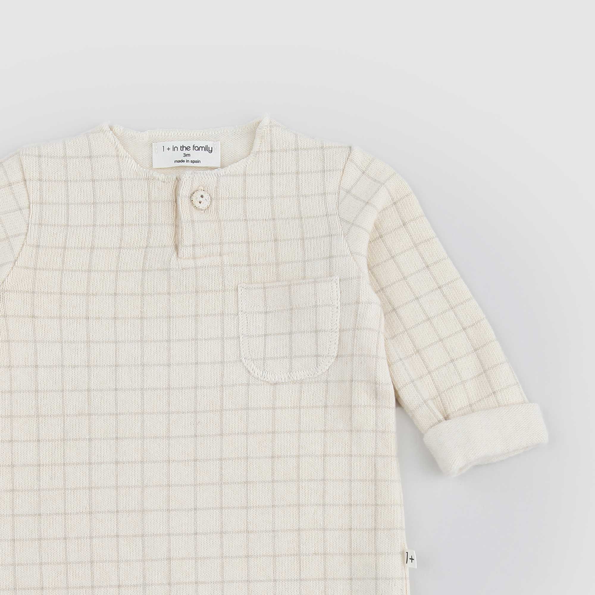 Tutina beige a quadretti per neonato - annameglio.com abbigliamento moda