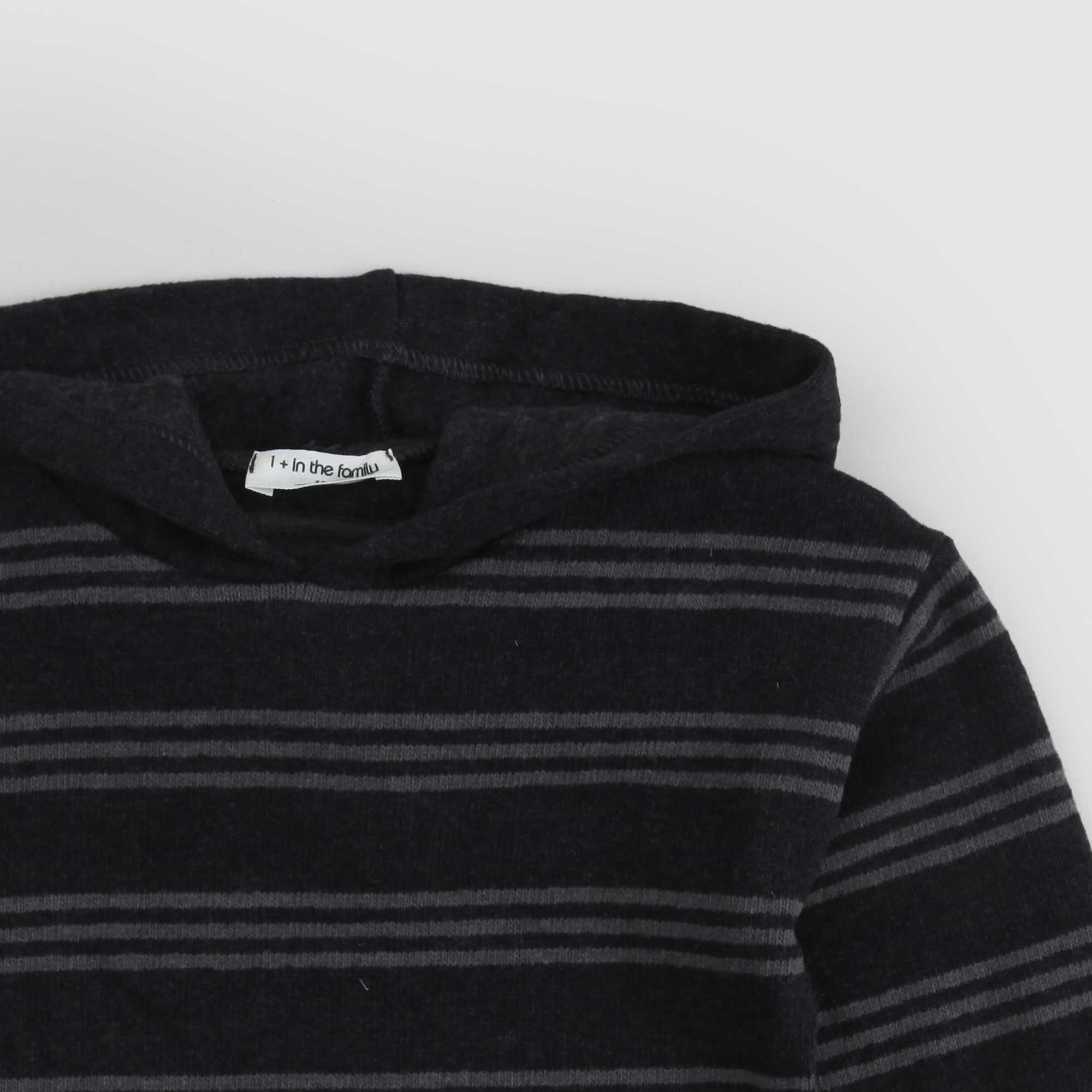 Felpa neonato con cappuccio antracite - annameglio.com abbigliamento moda