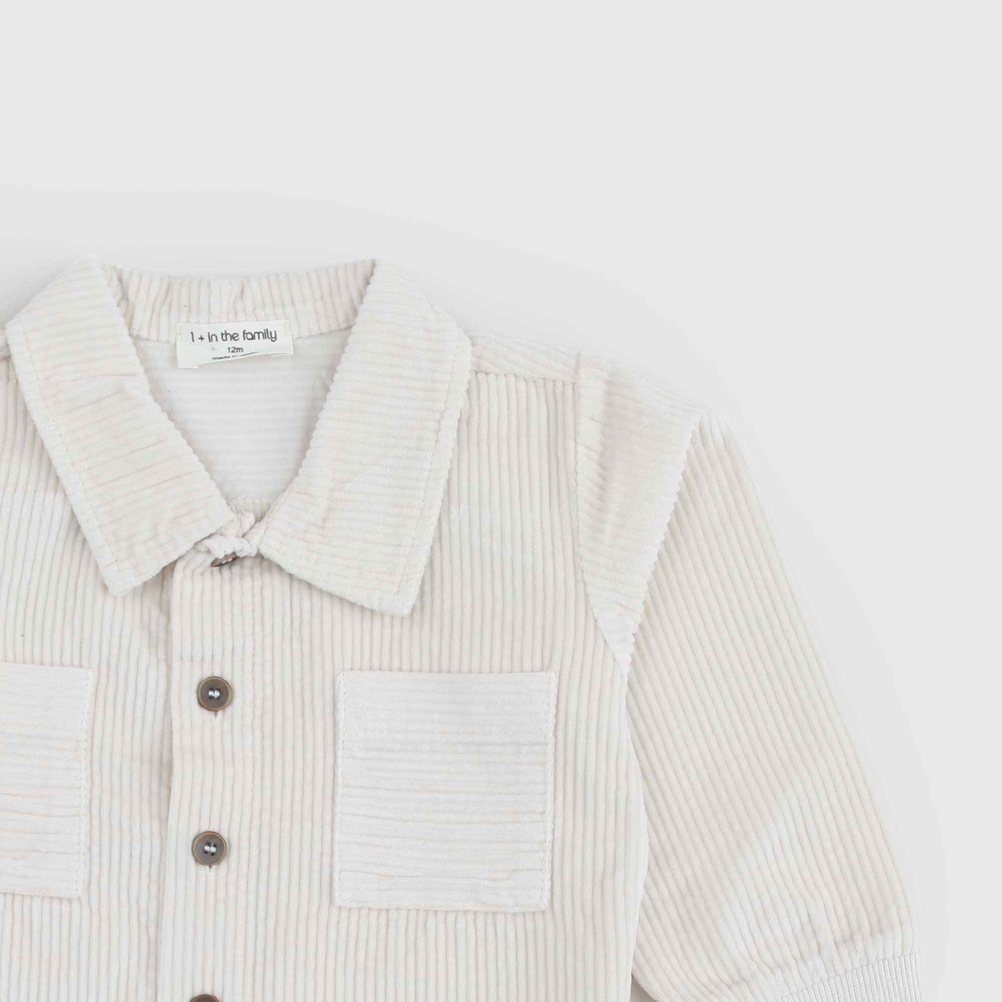 Camicia baby velluto a coste panna - annameglio.com abbigliamento moda