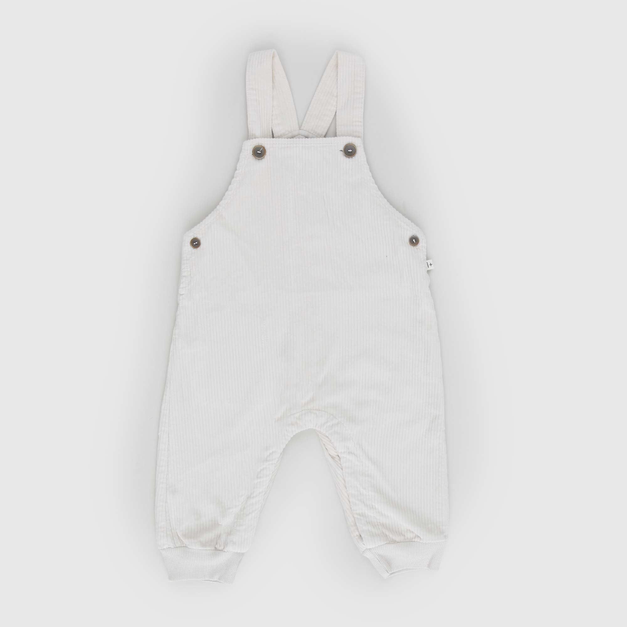 Salopette ADOLF in velluto a coste bianco - annameglio.com abbigliamento moda