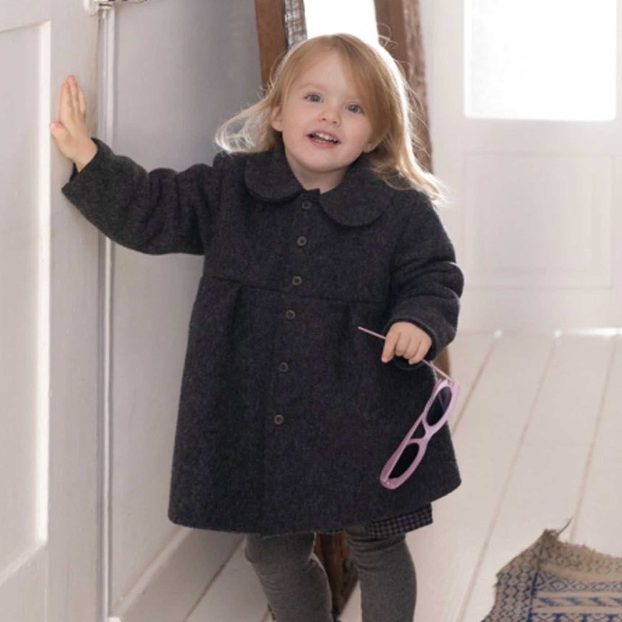 Cappotto CHLOE antracite in misto lana - annameglio.com abbigliamento moda