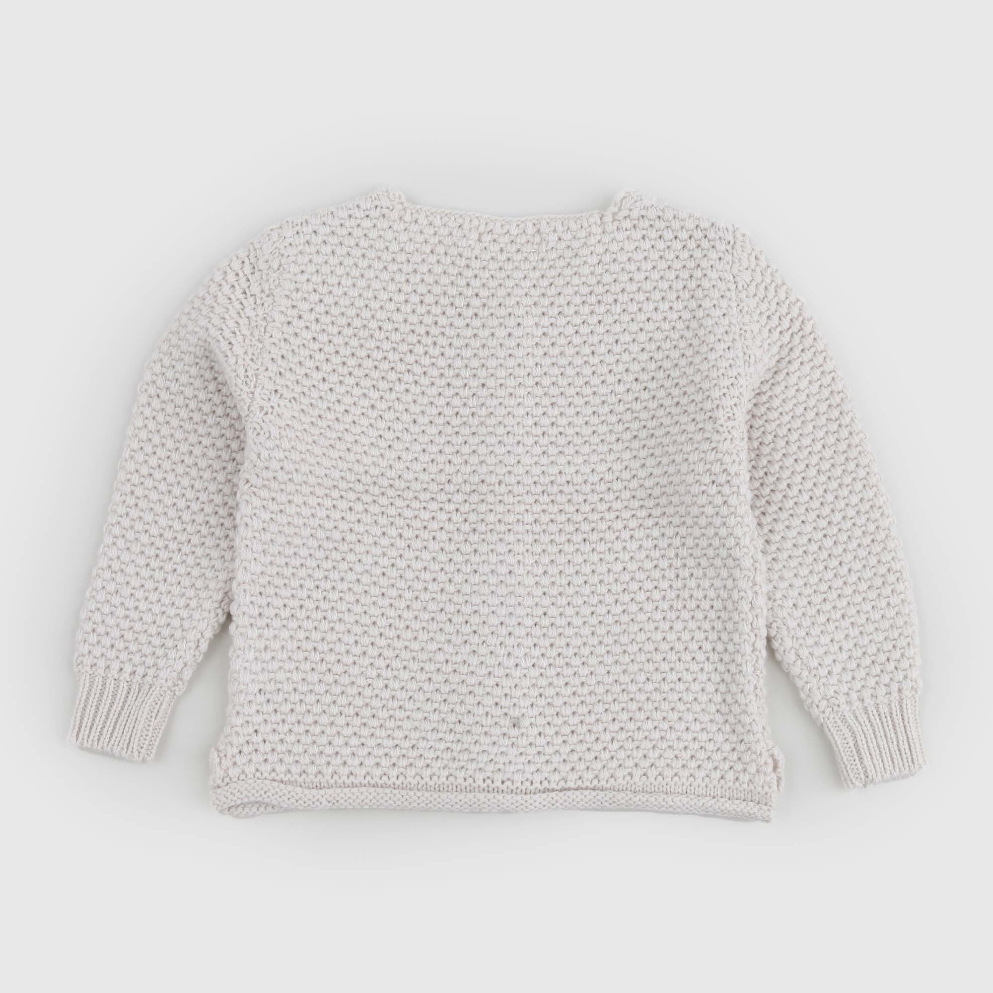 Cardigan girocollo LIS in maglia beige - annameglio.com abbigliamento moda