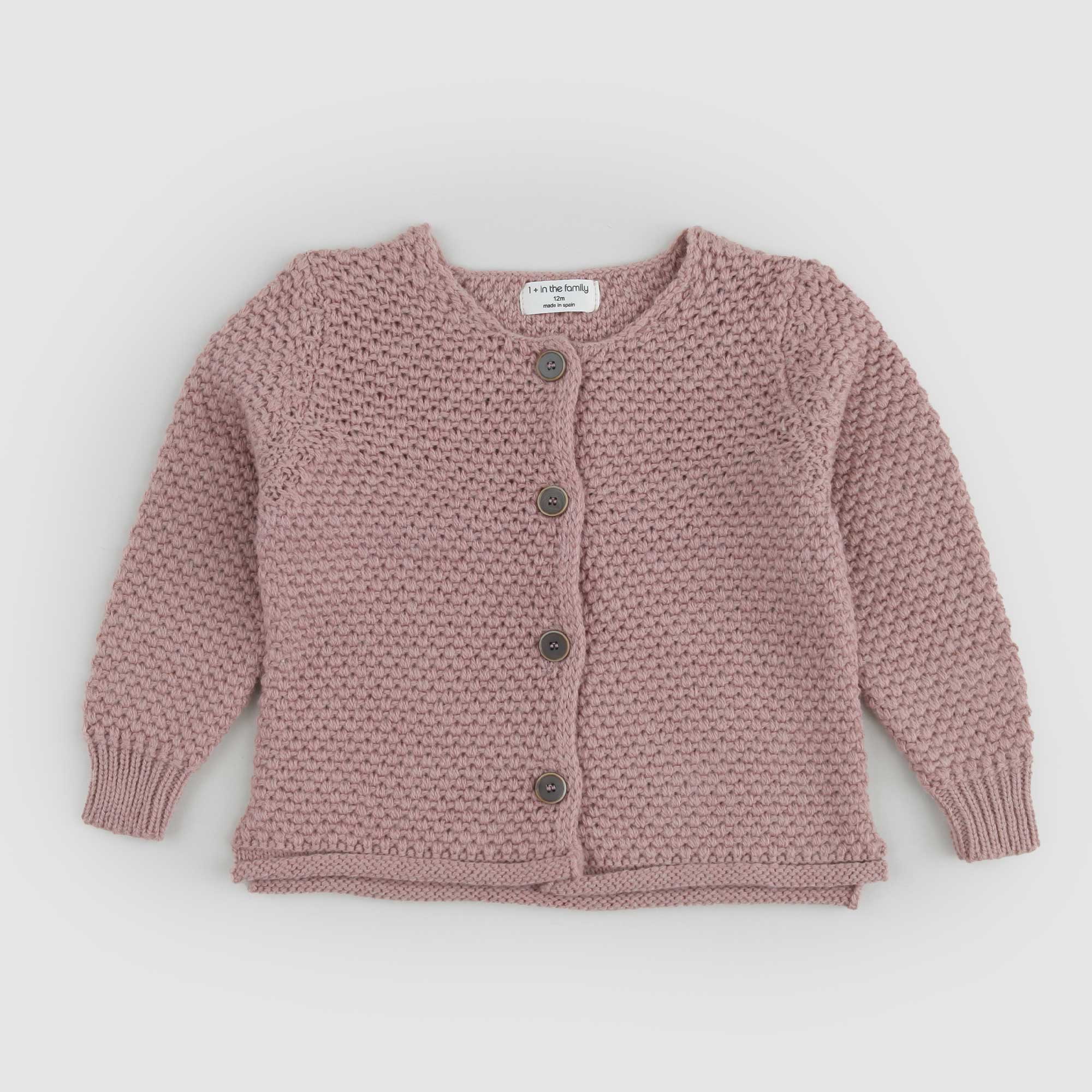 Cardigan Girocollo Lis In Maglia rosa antico - annameglio.com abbigliamento moda