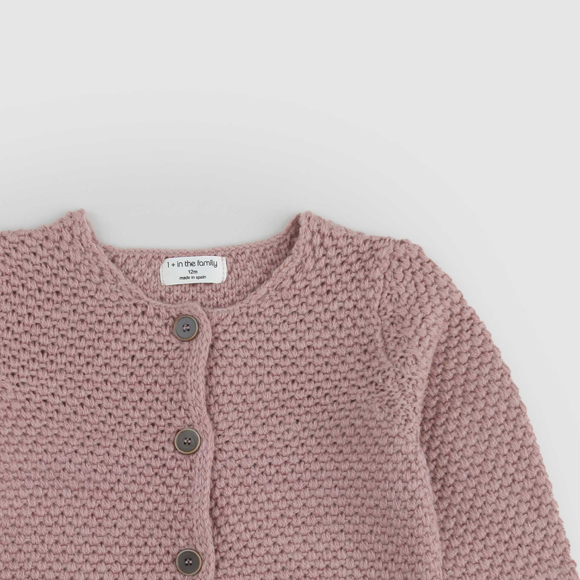 Cardigan Girocollo Lis In Maglia rosa antico - annameglio.com abbigliamento moda