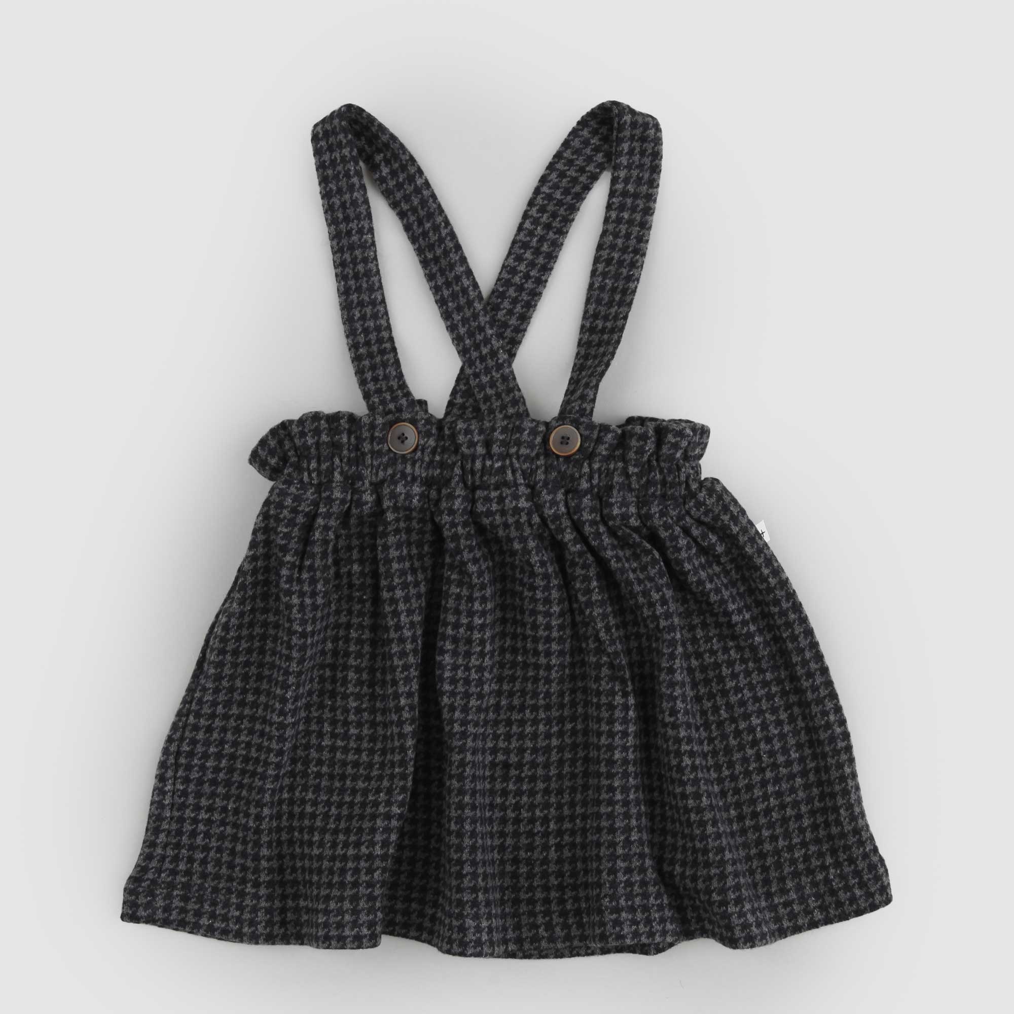 Baby gonna salopette check antracite - annameglio.com abbigliamento moda