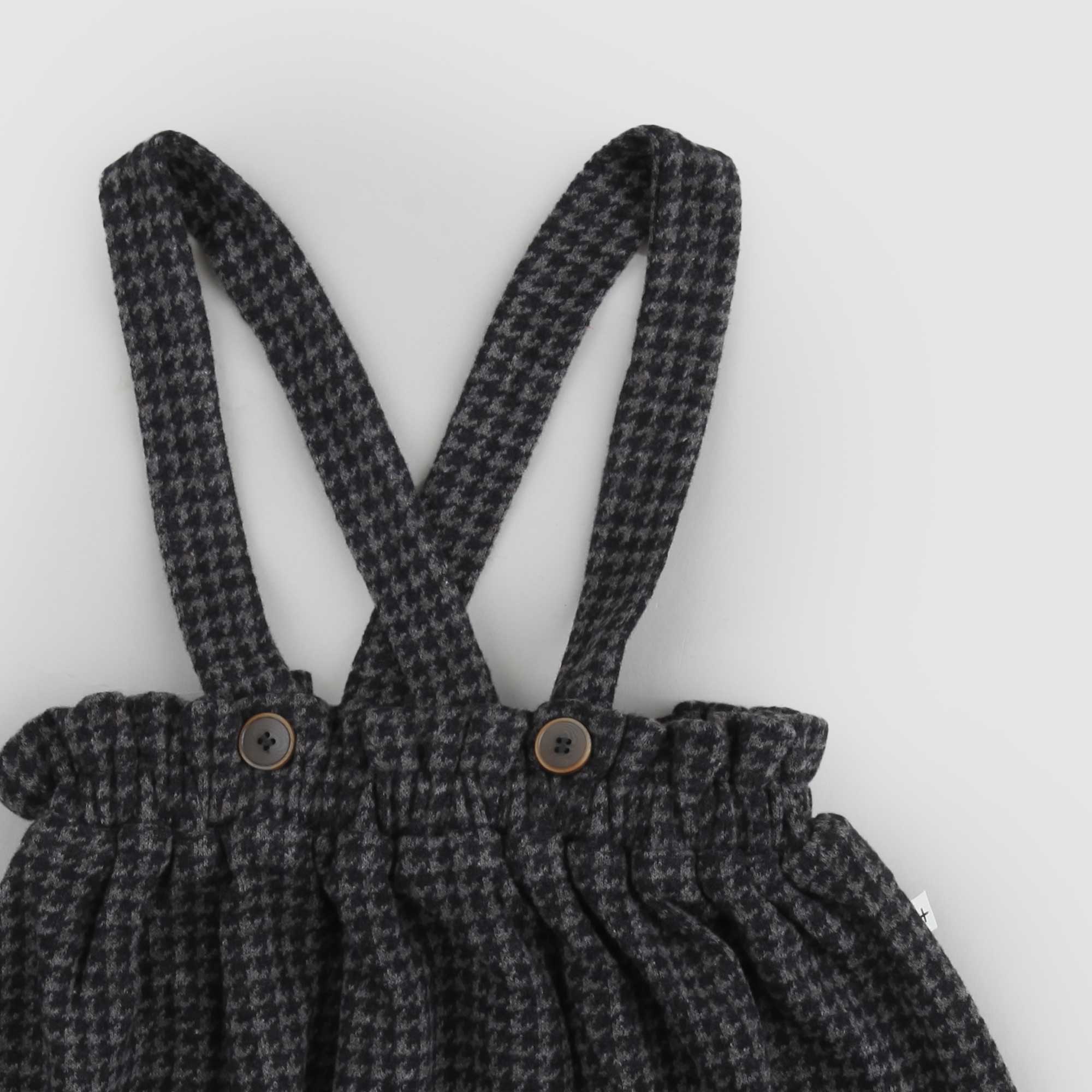 Baby gonna salopette check antracite - annameglio.com abbigliamento moda