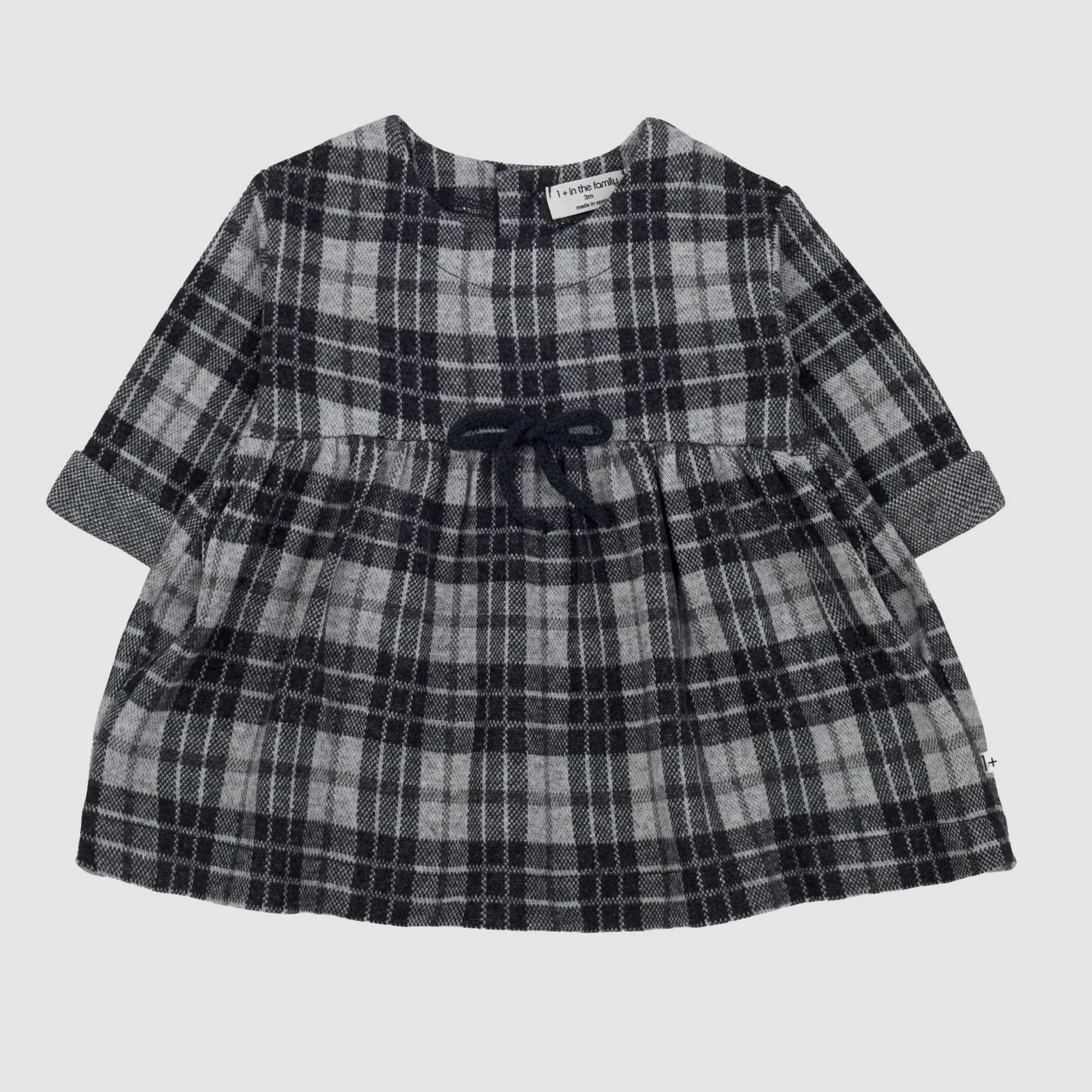 Abito a Maniche Lunghe e Stampa a Quadri - annameglio.com abbigliamento moda