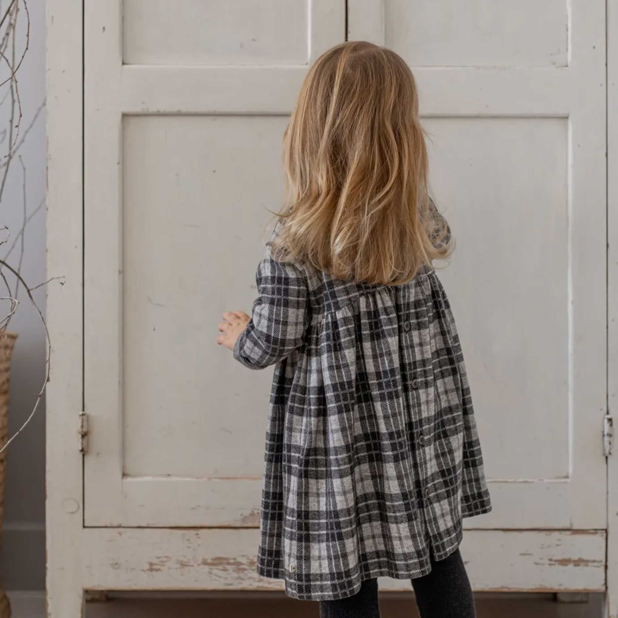 Abito a Maniche Lunghe e Stampa a Quadri - annameglio.com abbigliamento moda