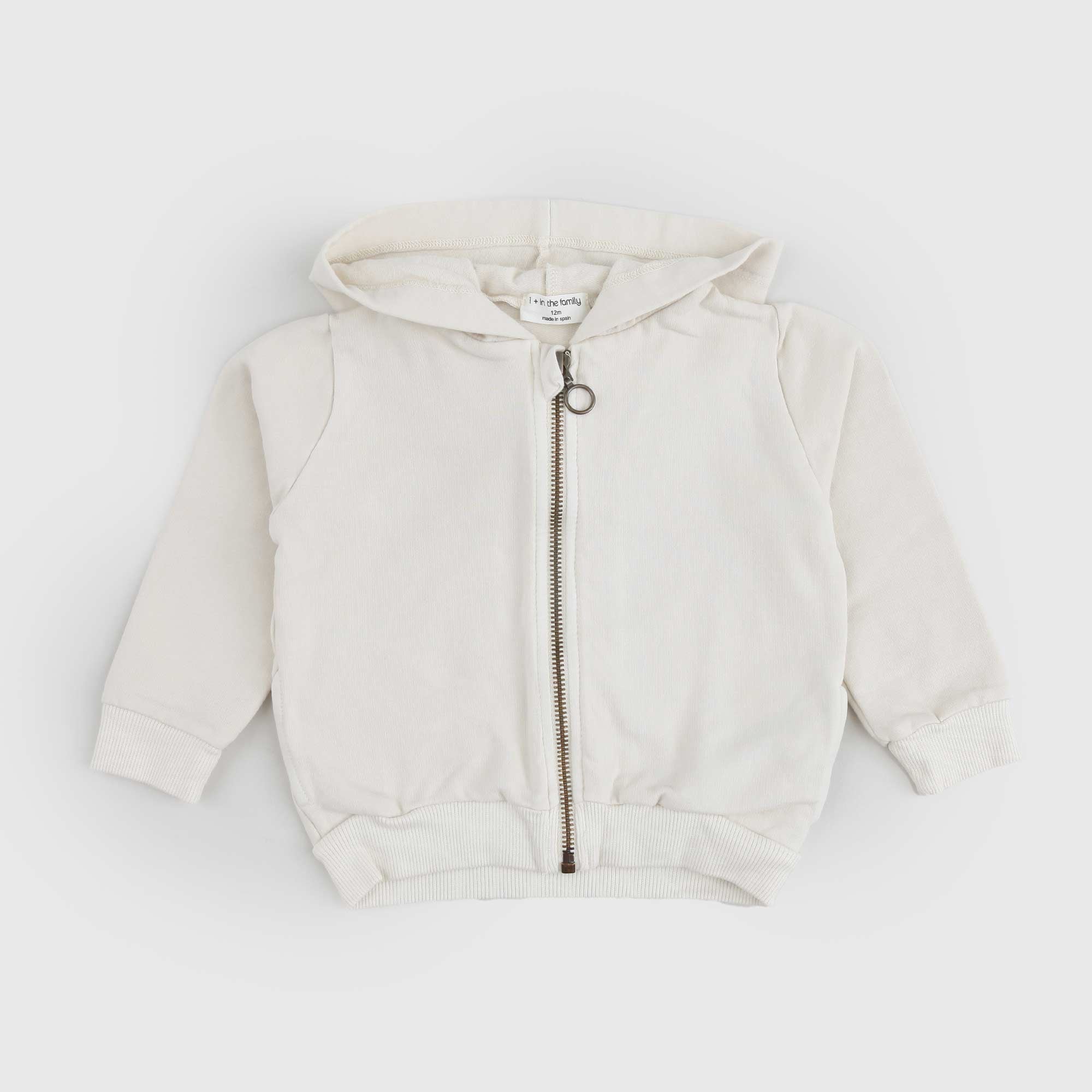 Felpa con Cappuccio Fisso e Zip Integrale - annameglio.com abbigliamento moda