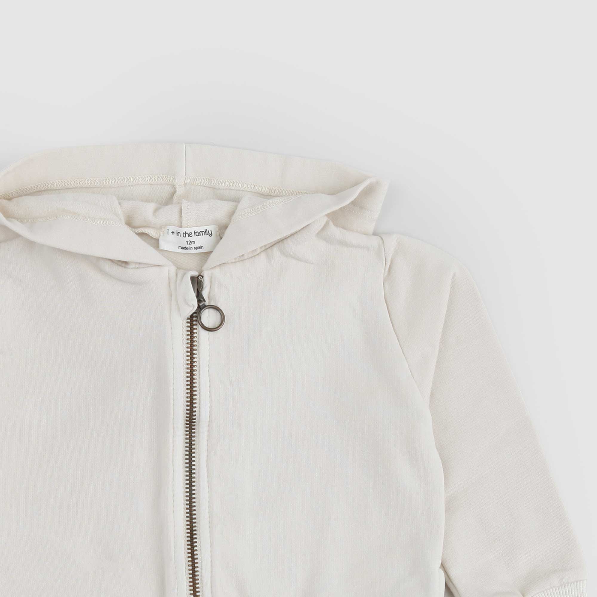 Felpa con Cappuccio Fisso e Zip Integrale - annameglio.com abbigliamento moda