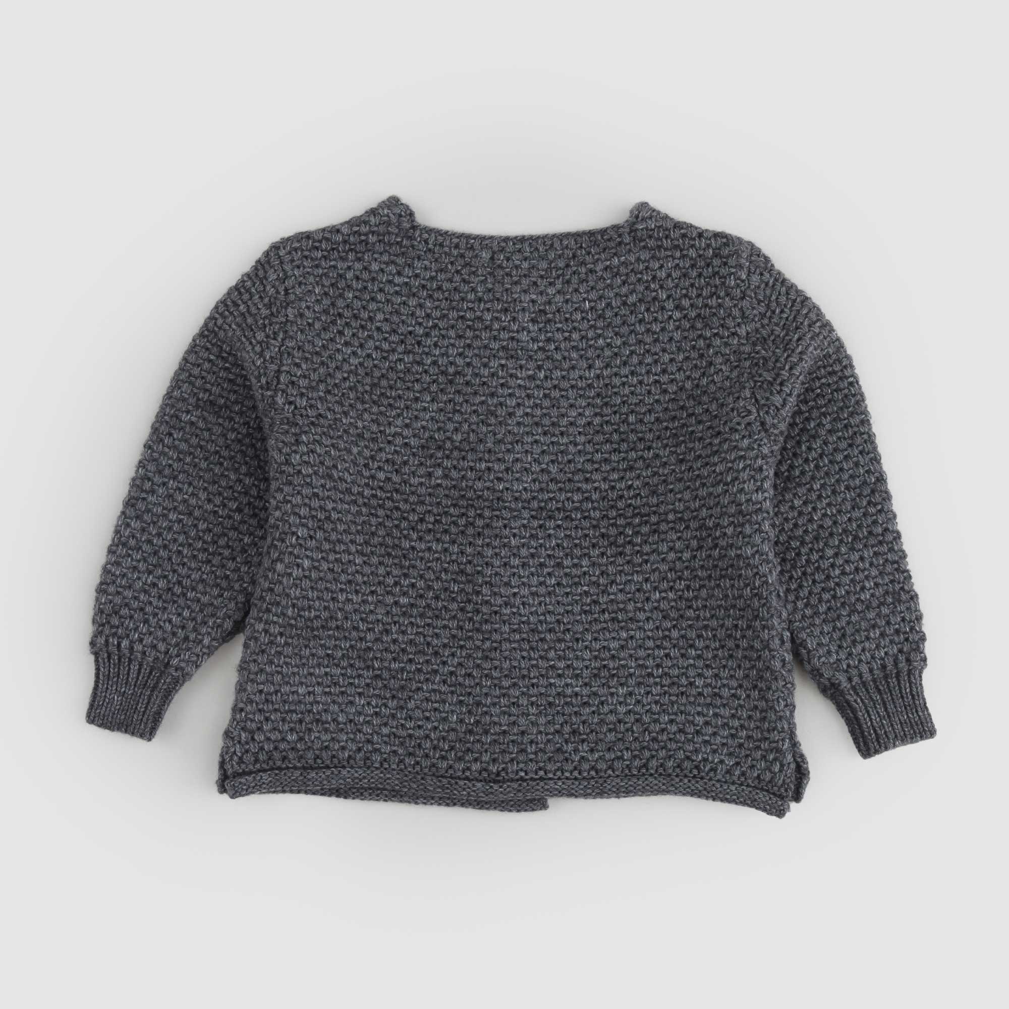 Cardigan Grigio Girocollo Lis in Maglia - annameglio.com abbigliamento moda