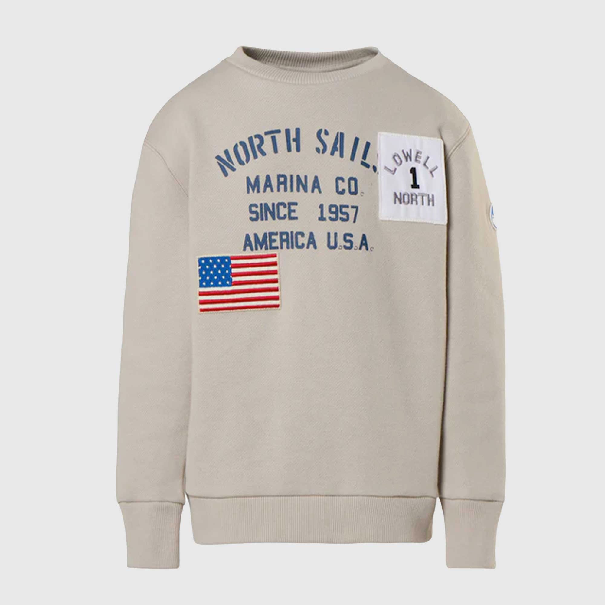 Felpa Grigia Firmata NORTH SAILS - annameglio.com abbigliamento moda