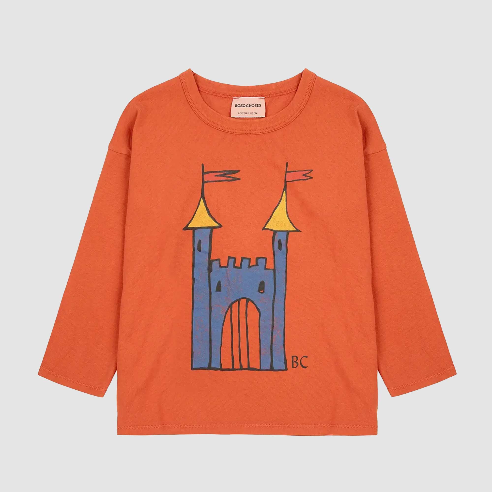 T-shirt arancione con Castello Fantasy - annameglio.com abbigliamento moda