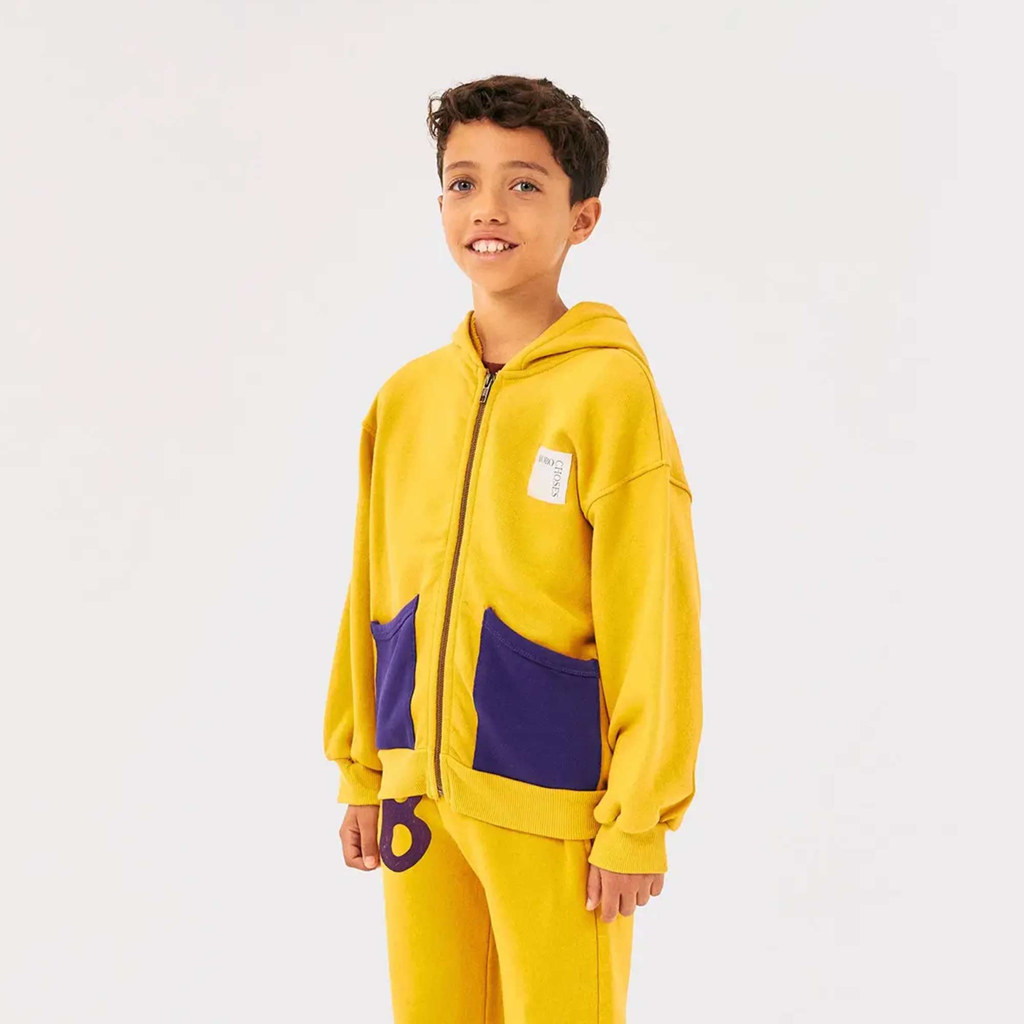 Felpa con Zip per Bambino Senape - annameglio.com abbigliamento moda